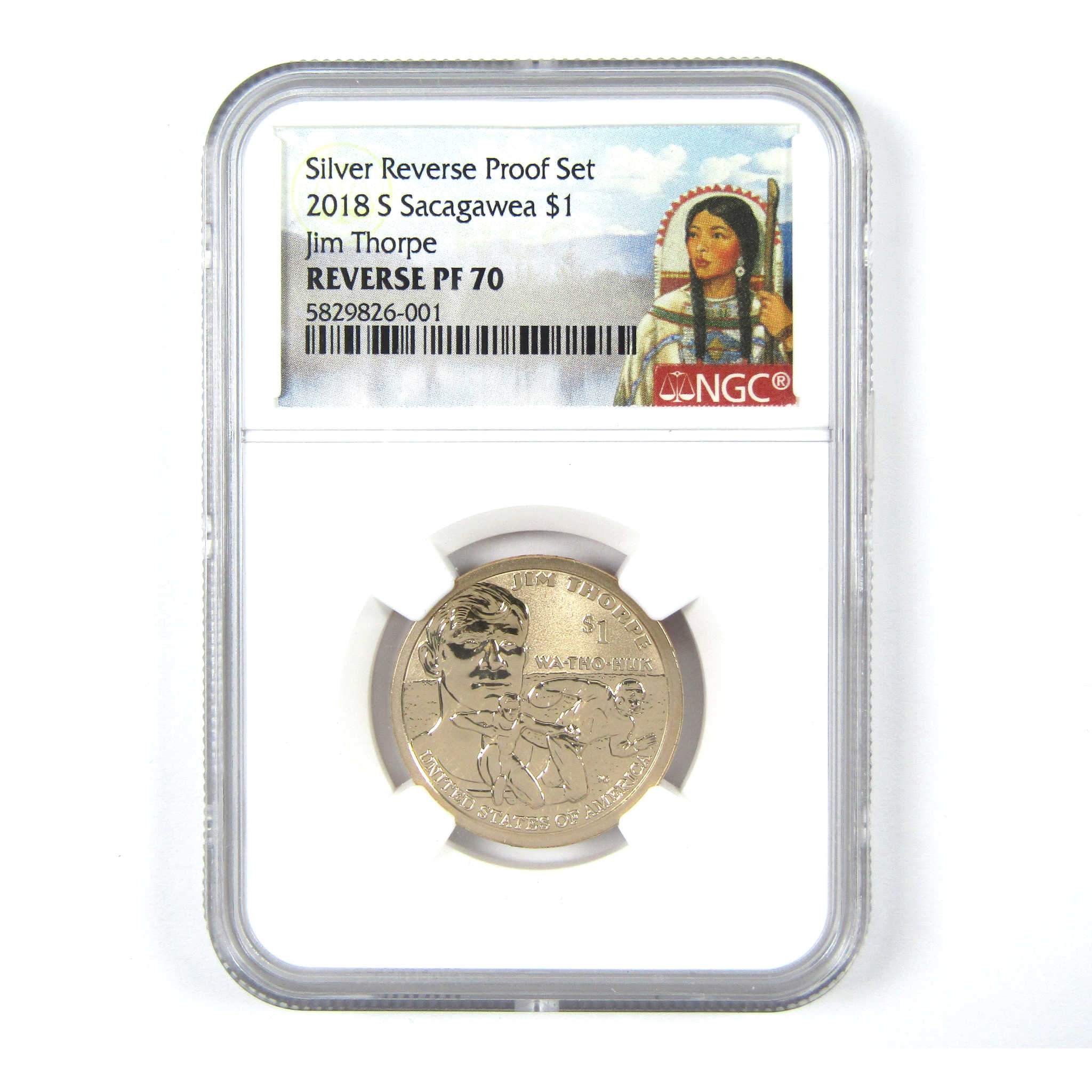 2018 S Jim Thorpe Native American Dollar PF 70 NGC SKU:CPC6196