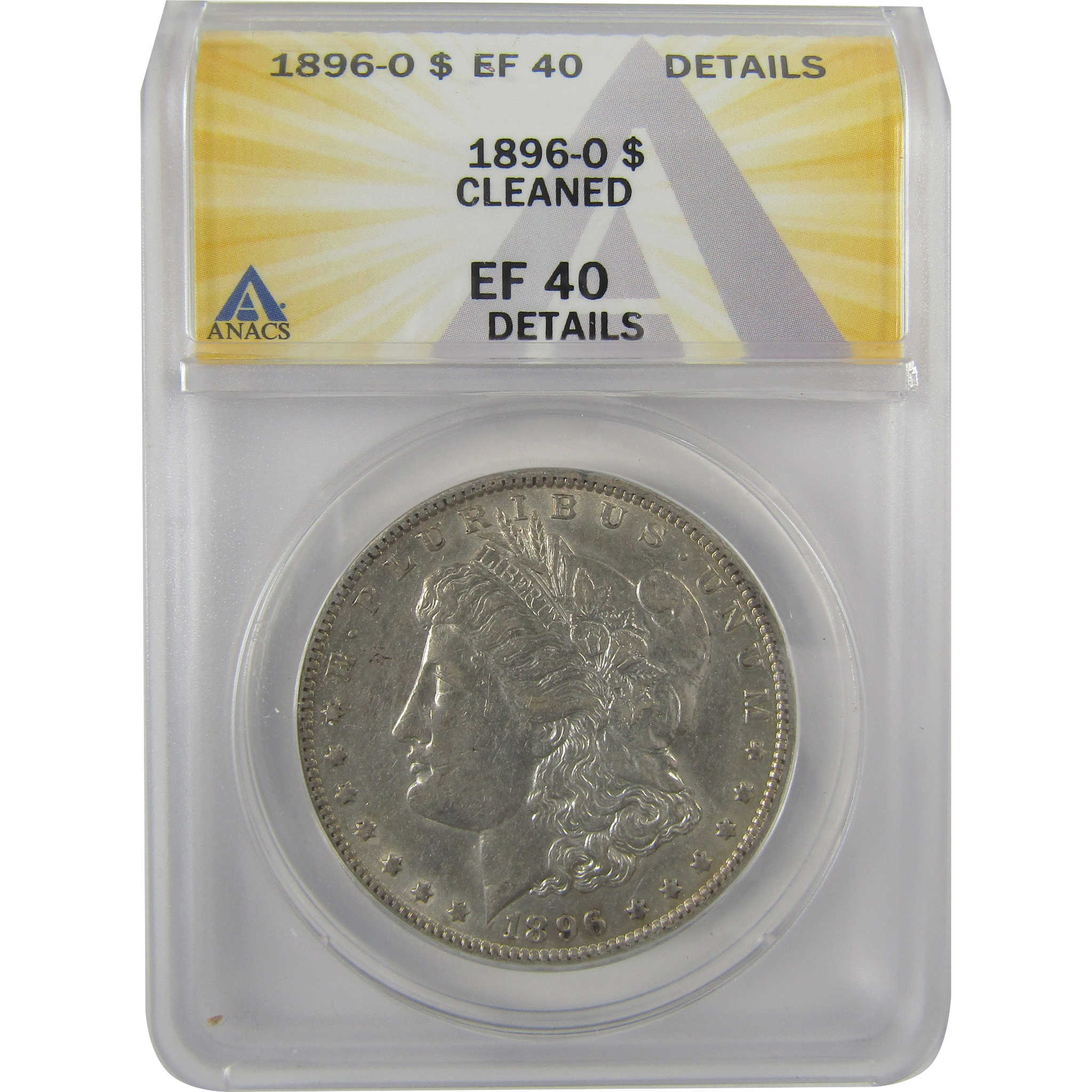 1896 O Morgan Dollar EF 40 Details ANACS Silver $1 Coin SKU:I19021 - Morgan coin - Morgan silver dollar - Morgan silver dollar for sale - Profile Coins & Collectibles