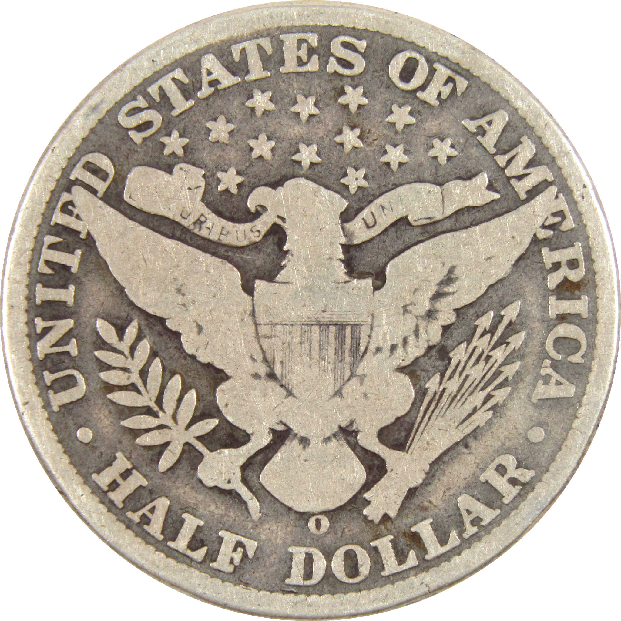 1908 O Barber Half Dollar G Good Silver 50c Coin