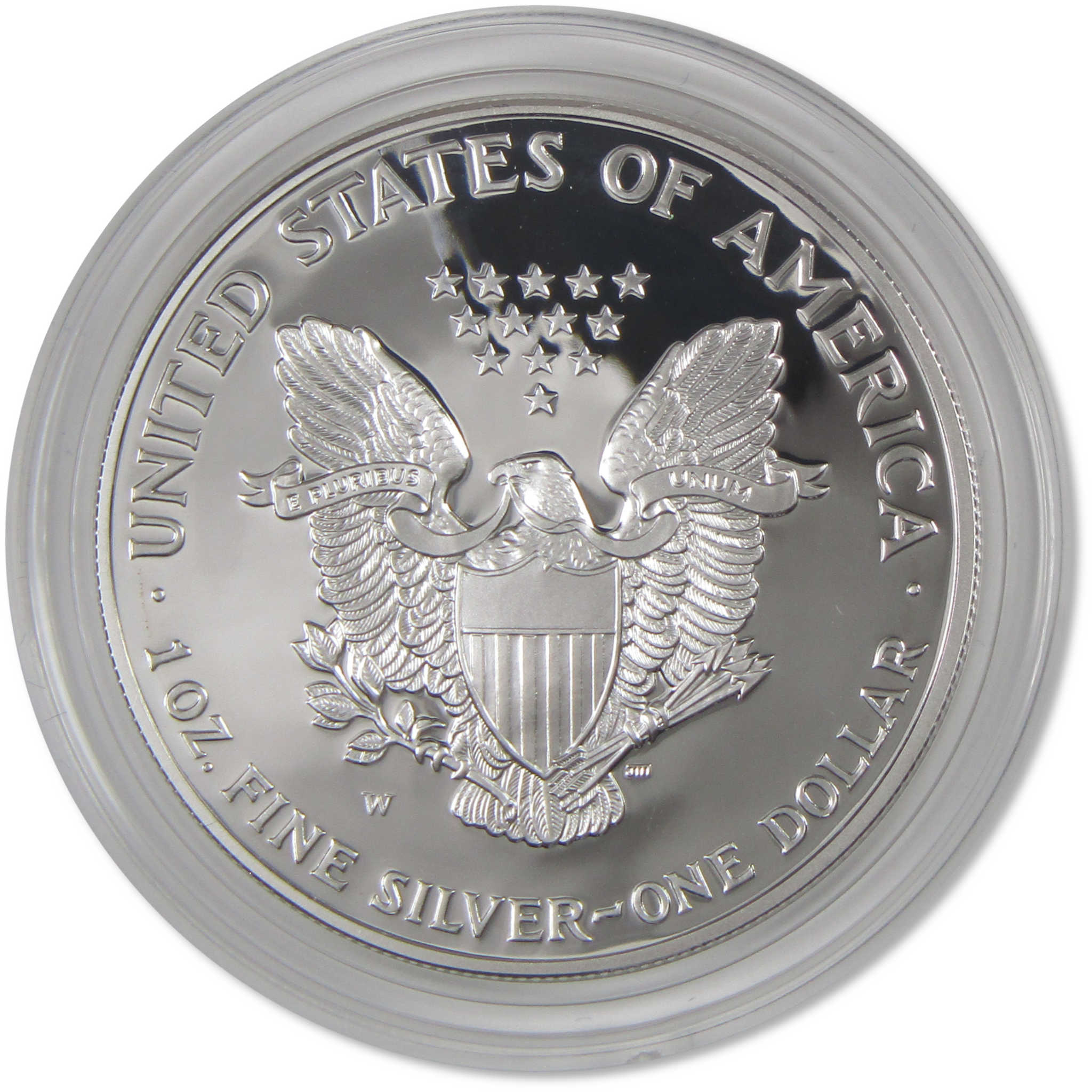 2001 W American Silver Eagle Choice Proof Bullion $1 Coin OGP COA