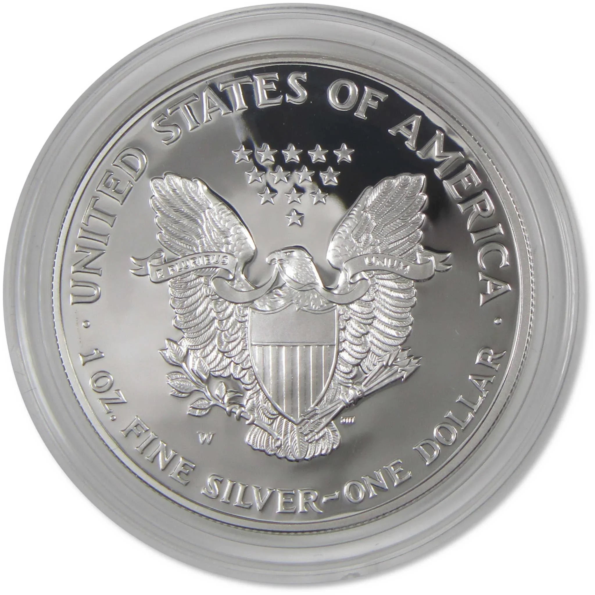 2001 W American Silver Eagle Choice Proof Bullion $1 Coin OGP COA