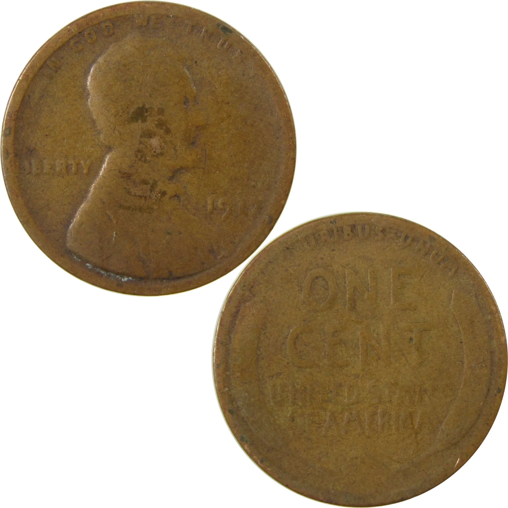1917 Lincoln Wheat Cent G Good Penny 1c Coin SKU:I26833