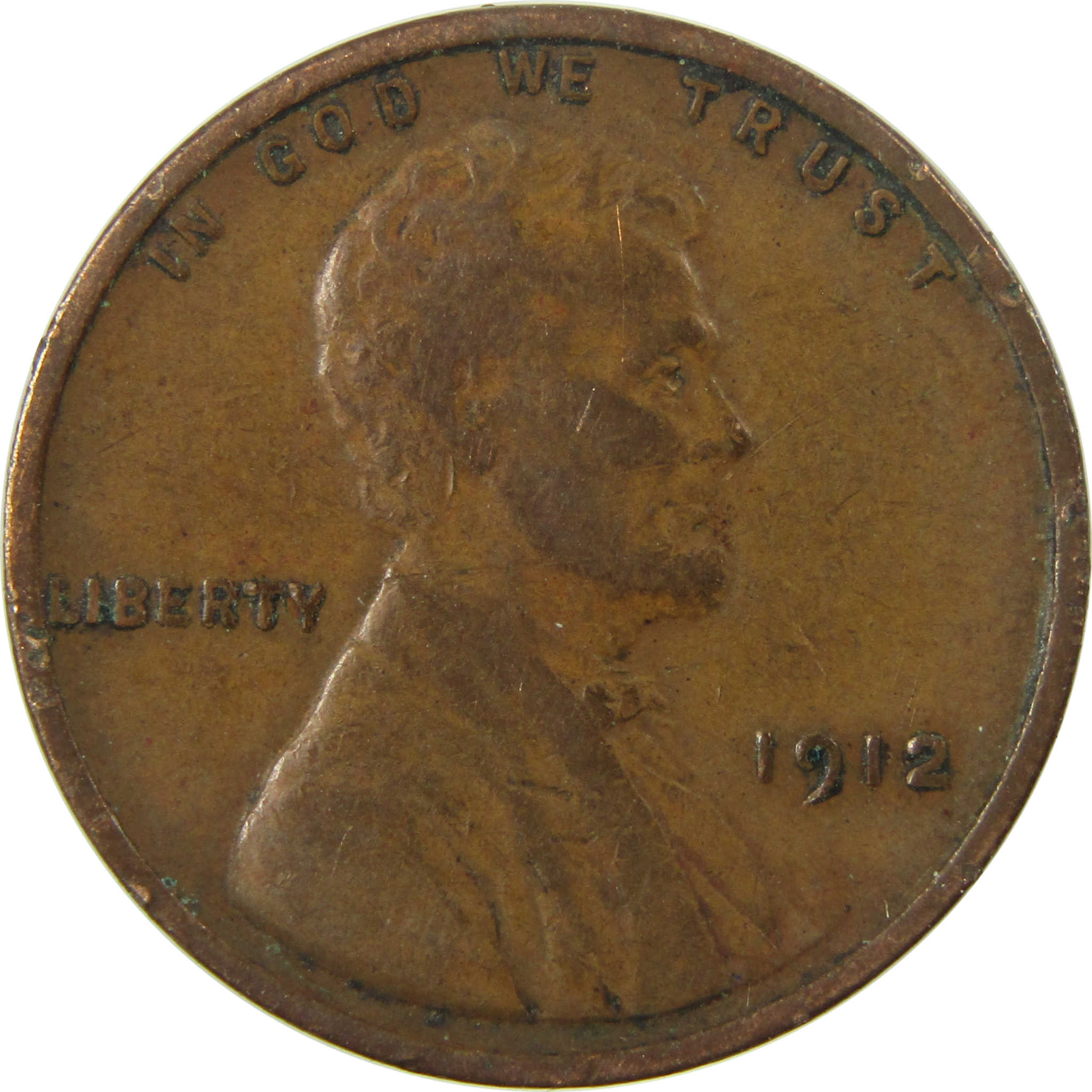 1912 Lincoln Wheat Cent VF Very Fine Penny 1c Coin SKU:I26838