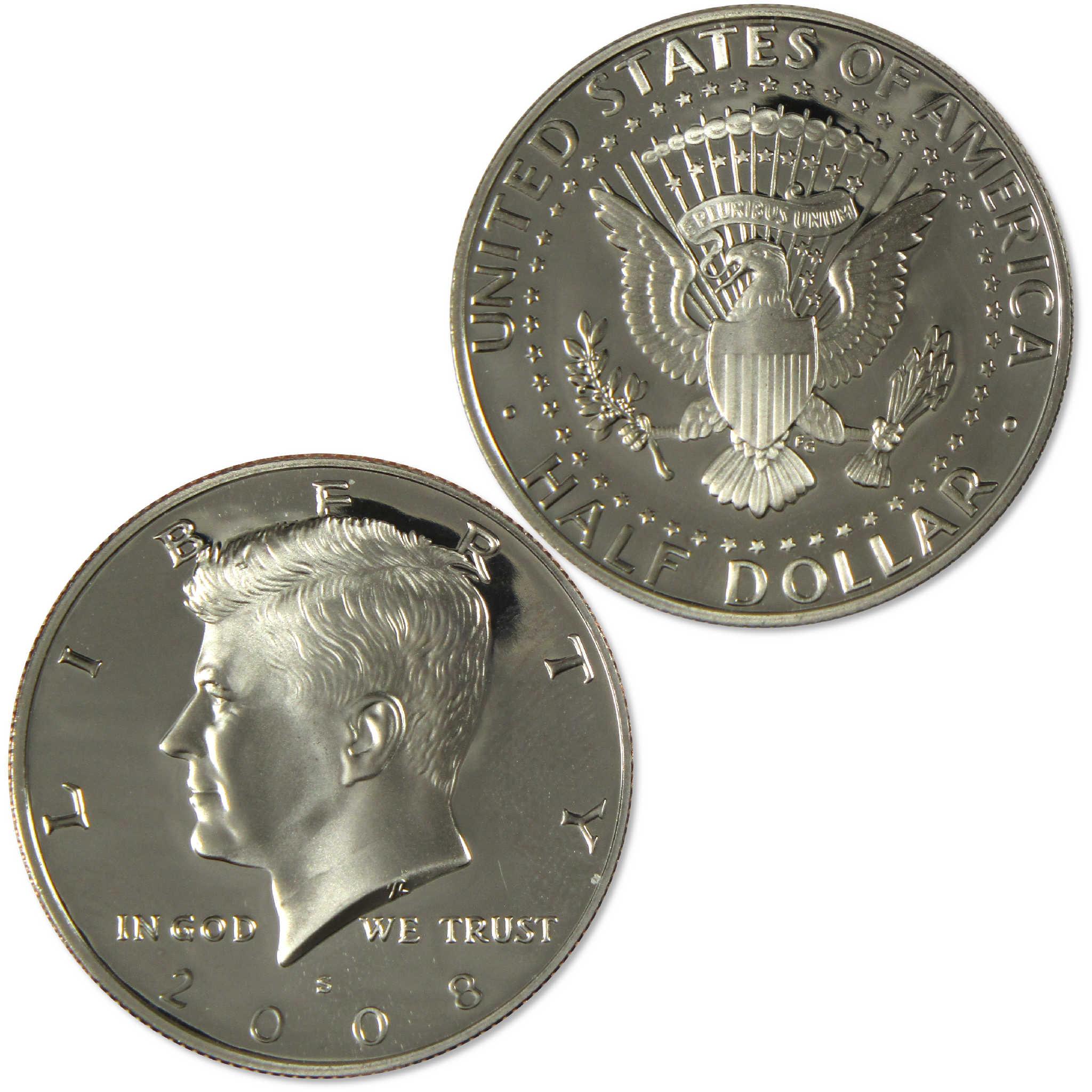 2008 S Kennedy Clad Half Dollar Proof 50c Coin Collectible