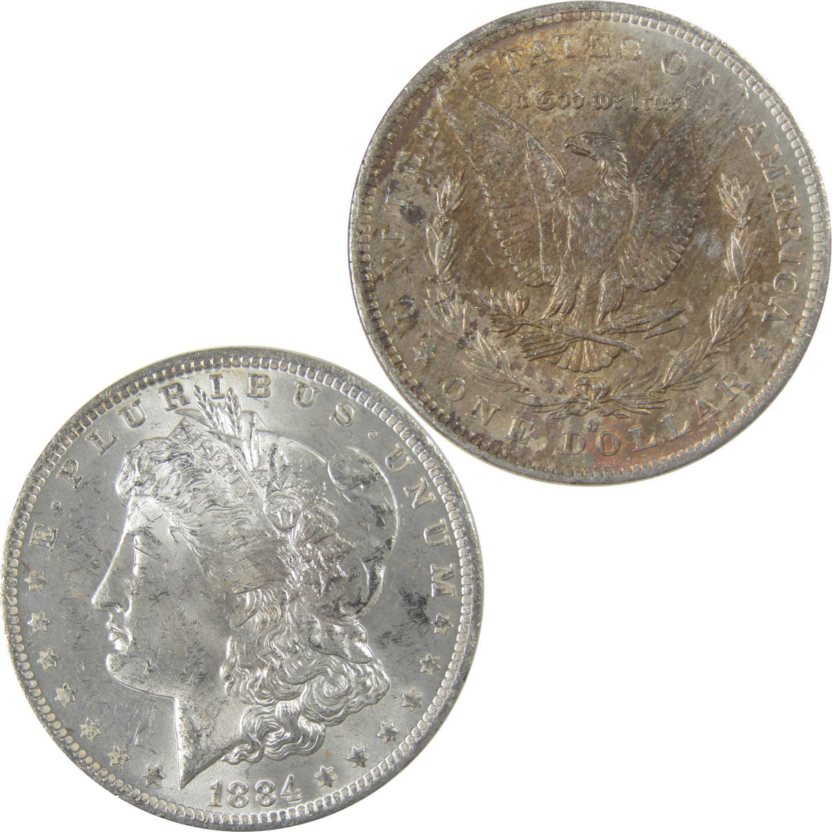 1884 O Morgan Silver Dollar BU Choice Uncirculated Toned SKU:I24198