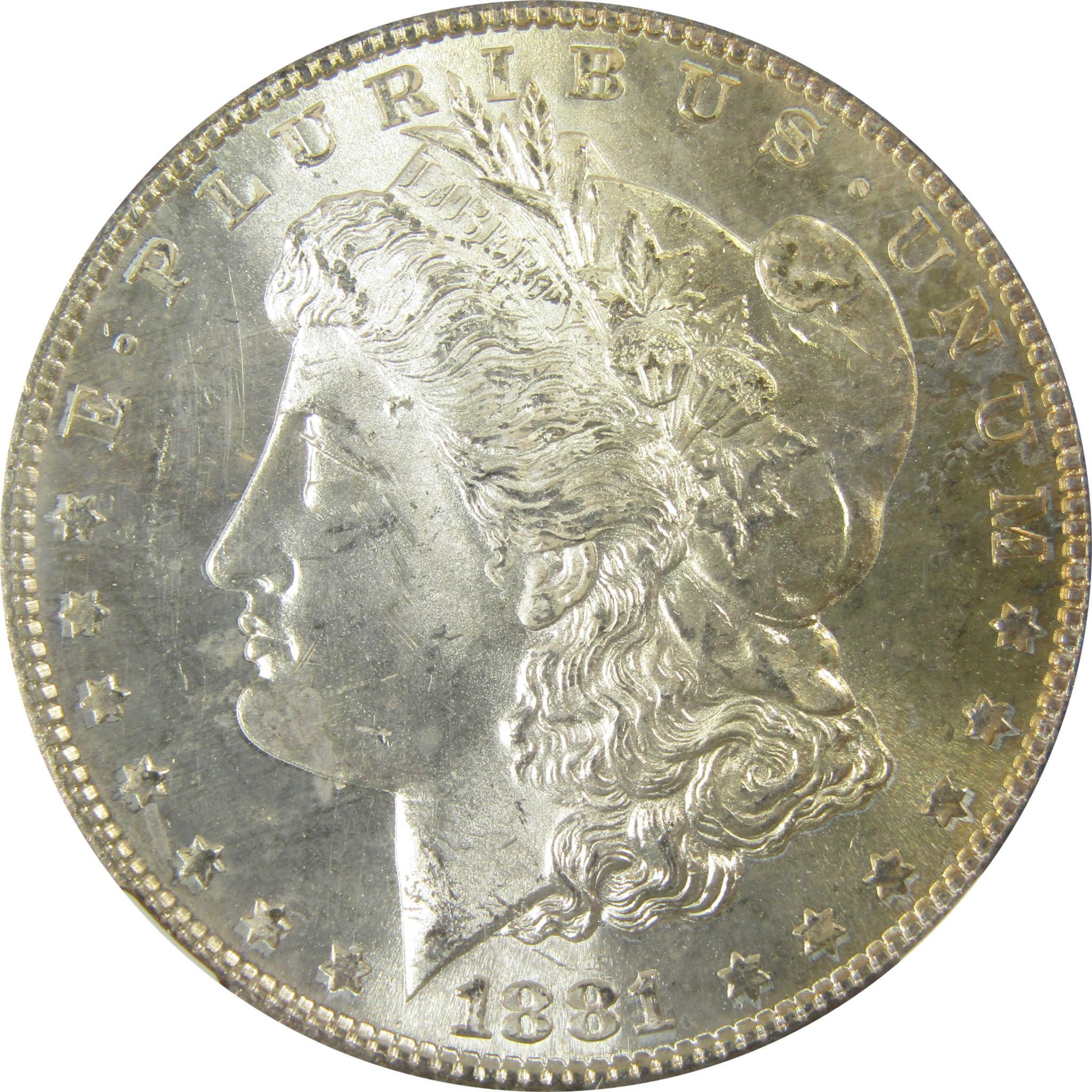 1881 S Morgan Silver Dollar MS 64 NGC Uncirculated $1 Coin SKU:CP395 - Morgan coin - Morgan silver dollar - Morgan silver dollar for sale - Profile Coins & Collectibles