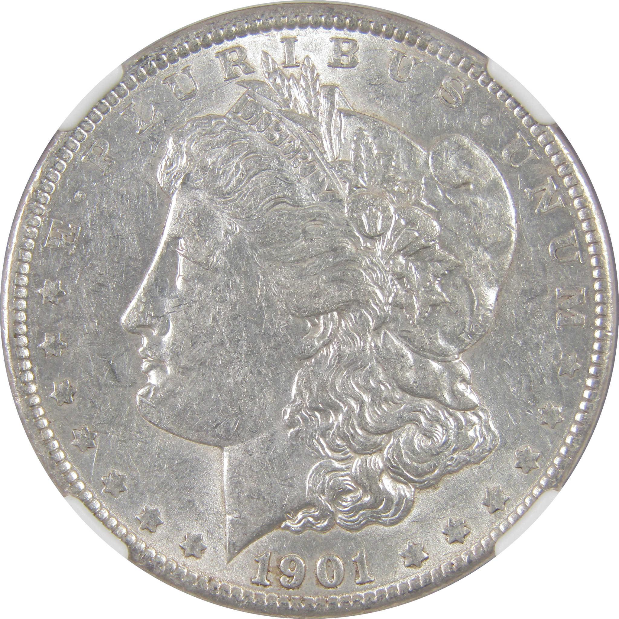 1901 Morgan Dollar AU 53 NGC Silver $1 Coin SKU:I18251 - Morgan coin - Morgan silver dollar - Morgan silver dollar for sale - Profile Coins & Collectibles