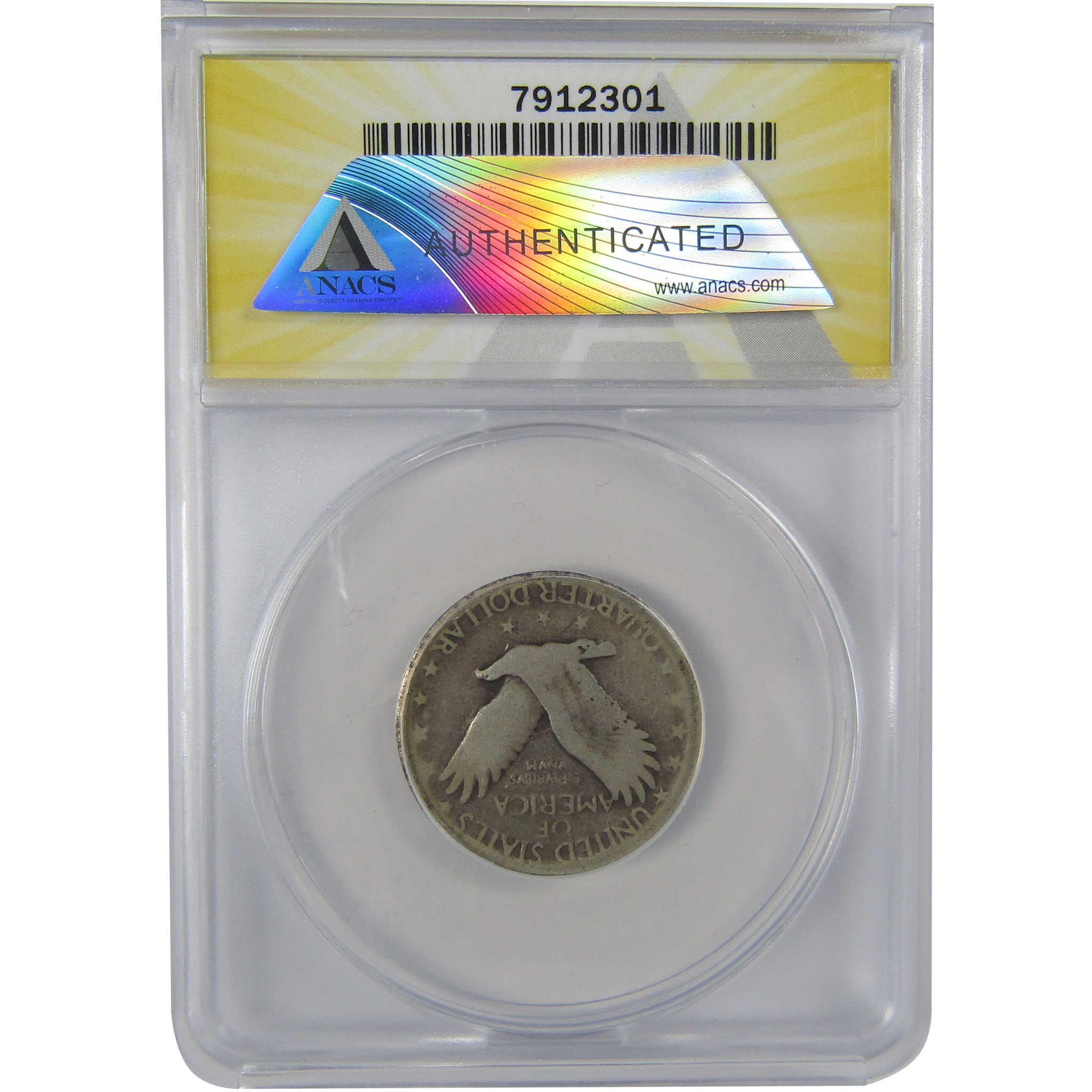 1927 S Standing Liberty Quarter G 4 ANACS Silver 25c Coin SKU:CPC1152