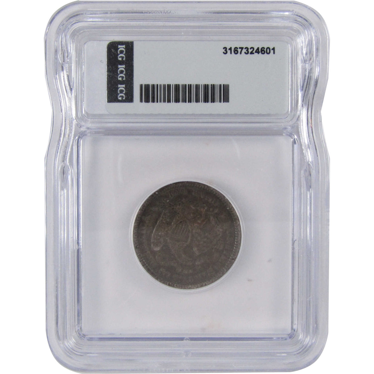 1875 Seated Liberty Silver Quarter VF 20 ICG 25c Coin SKU:I29146