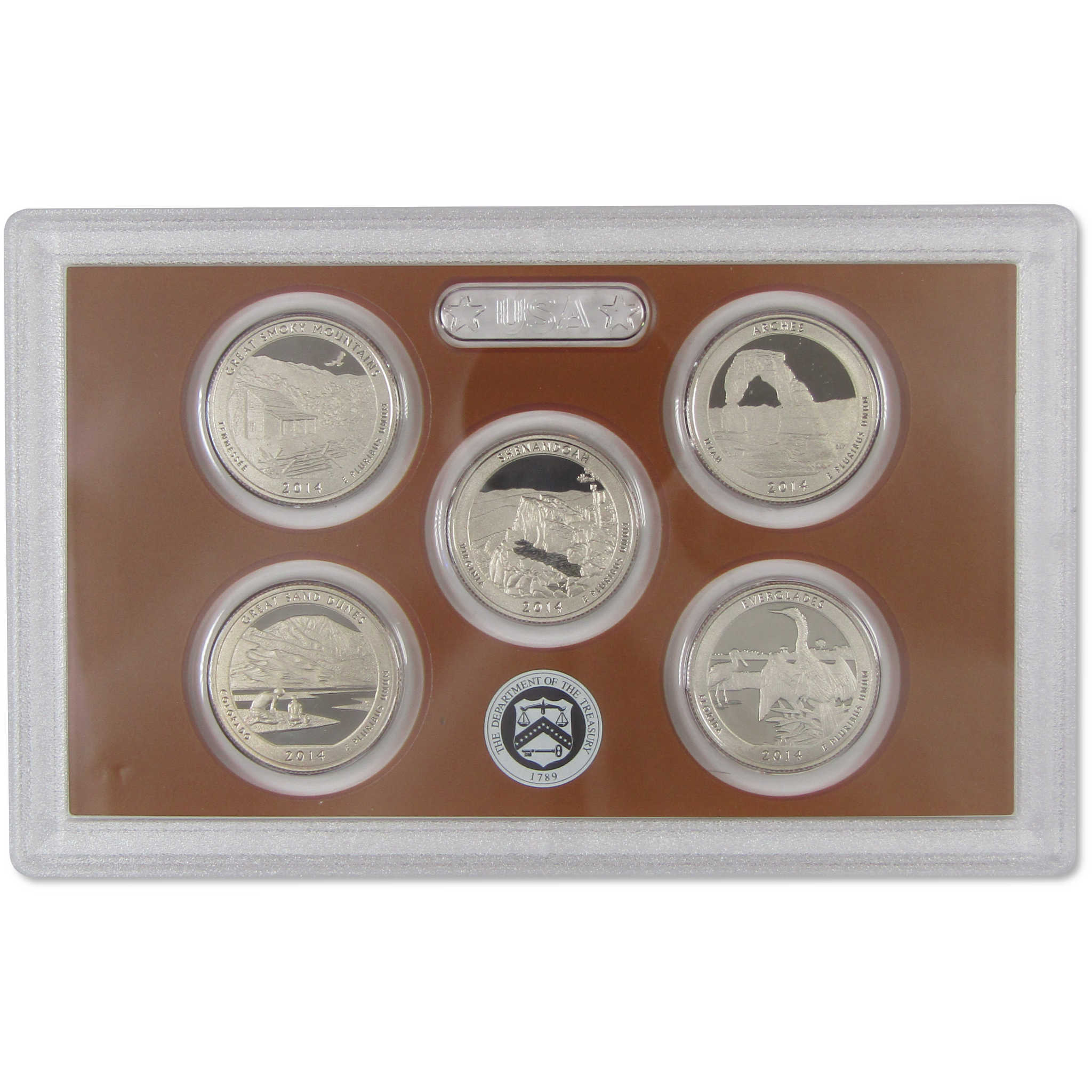 2014 Clad Proof Set U.S. Mint Original Government Packaging OGP COA