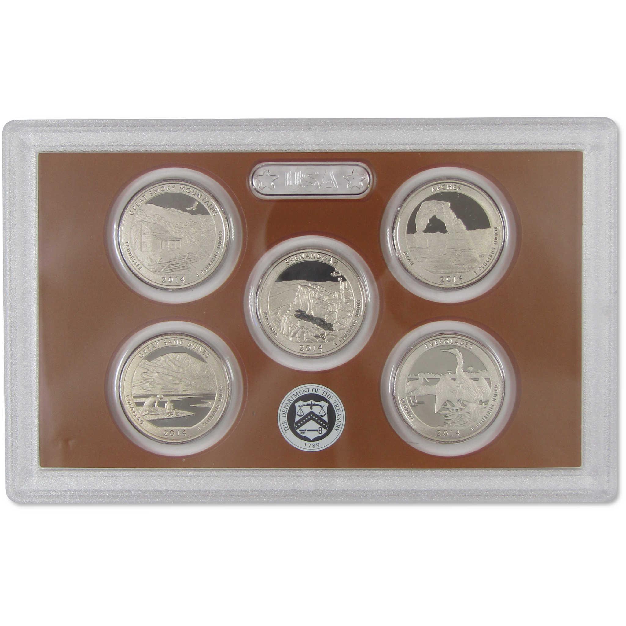 2014 Clad Proof Set U.S. Mint Original Government Packaging OGP COA