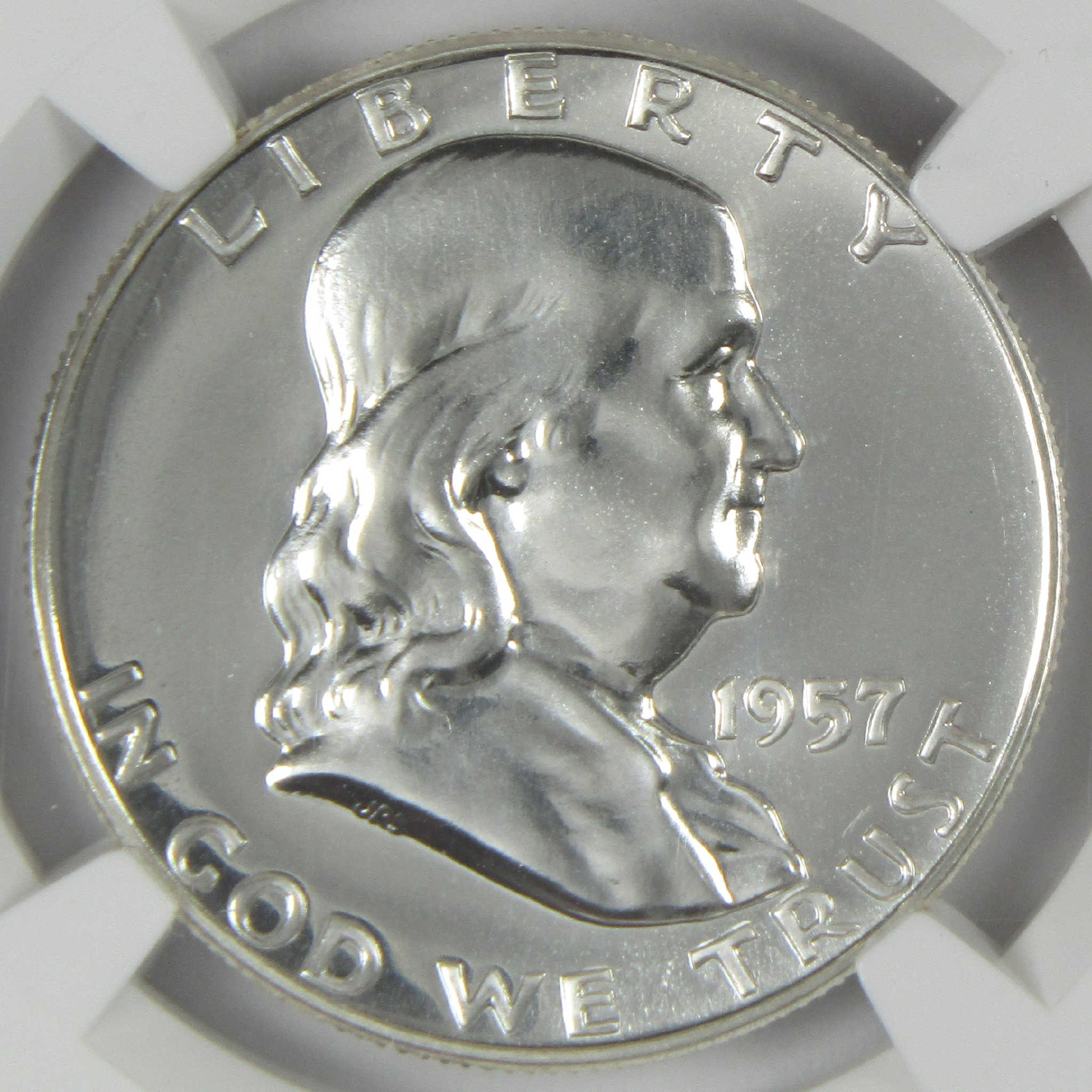1957 Franklin Silver Half Dollar PF 68 NGC Proof 50c Coin Collectible