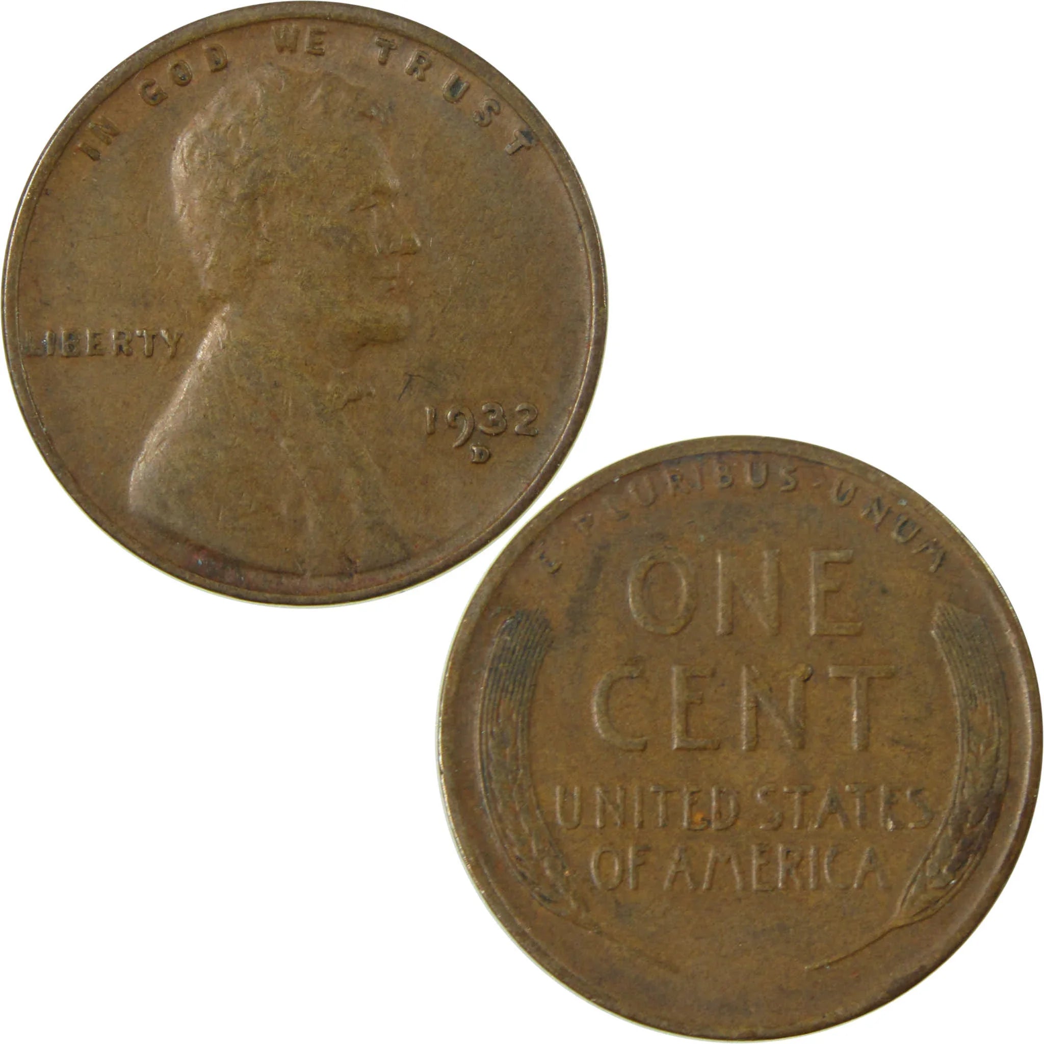 1932 D Lincoln Wheat Cent XF EF Extremely Fine Penny SKU:I26719