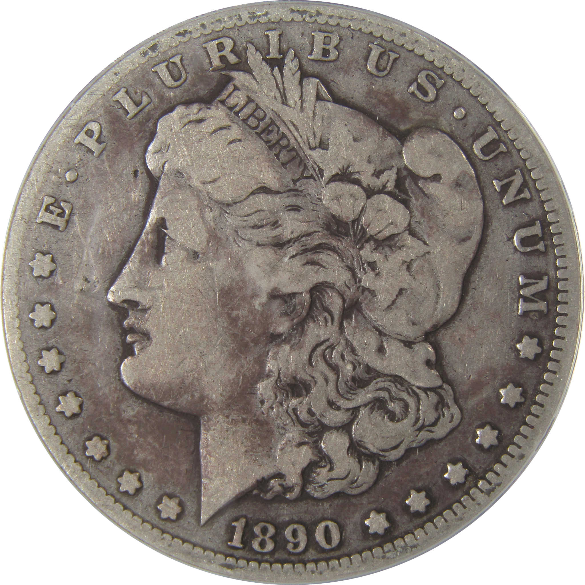 1890 CC Morgan Dollar F 12 ANACS Silver $1 Coin Collectible SKU:I23656 - Morgan coin - Morgan silver dollar - Morgan silver dollar for sale - Profile Coins & Collectibles