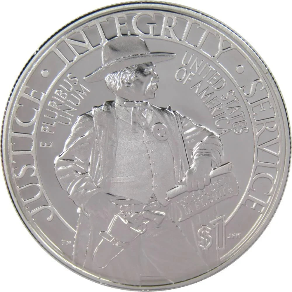 2015 P U.S. Marshals Service Commemorative Silver Dollar Proof OGP COA