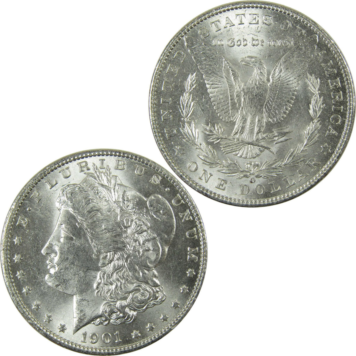 1901 O Morgan Silver Dollar Uncirculated Mint State $1 Coin SKU:I27066 - Morgan coin - Morgan silver dollar - Morgan silver dollar for sale - Profile Coins & Collectibles