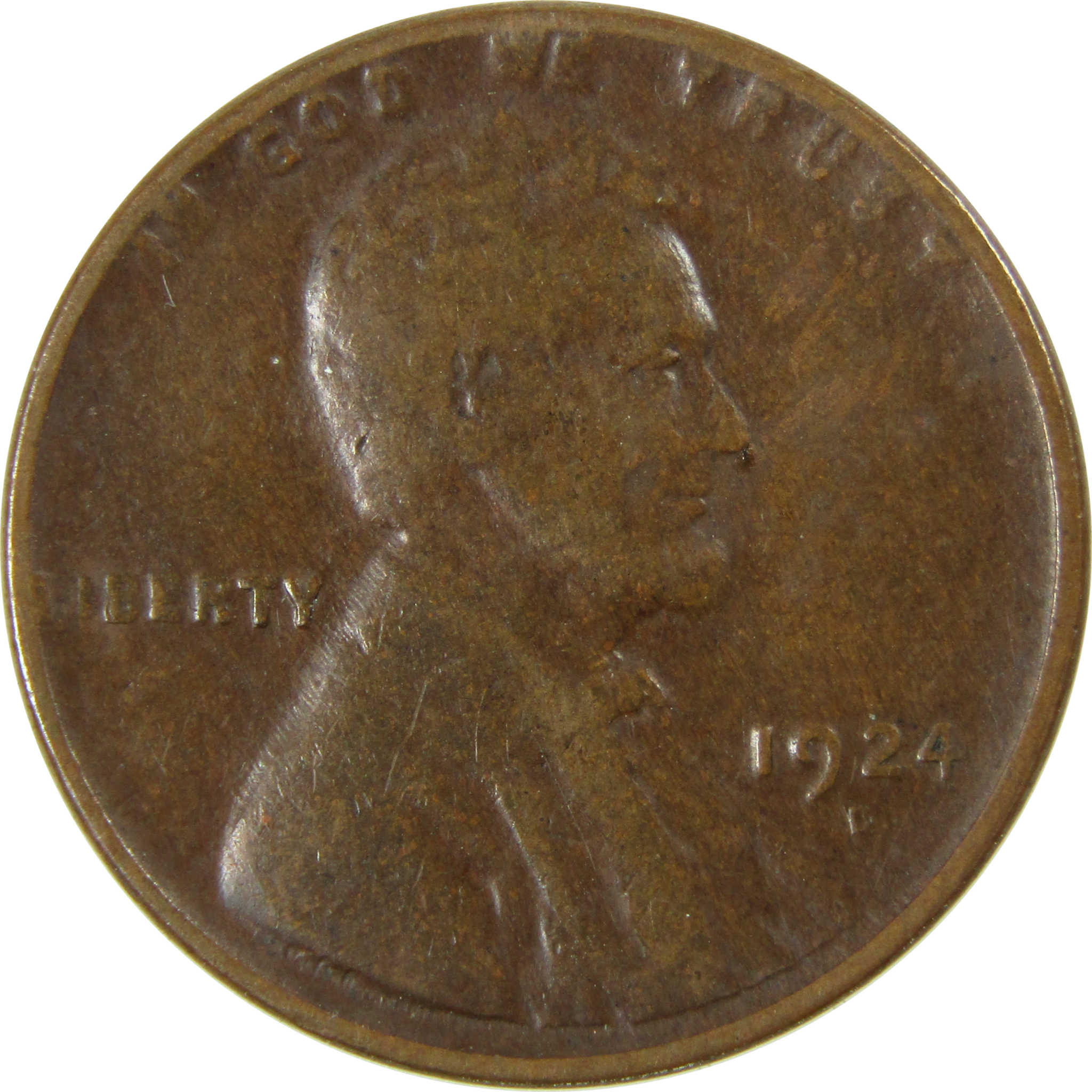 1924 D Lincoln Wheat Cent VG Very Good Penny 1c Coin SKU:I26307