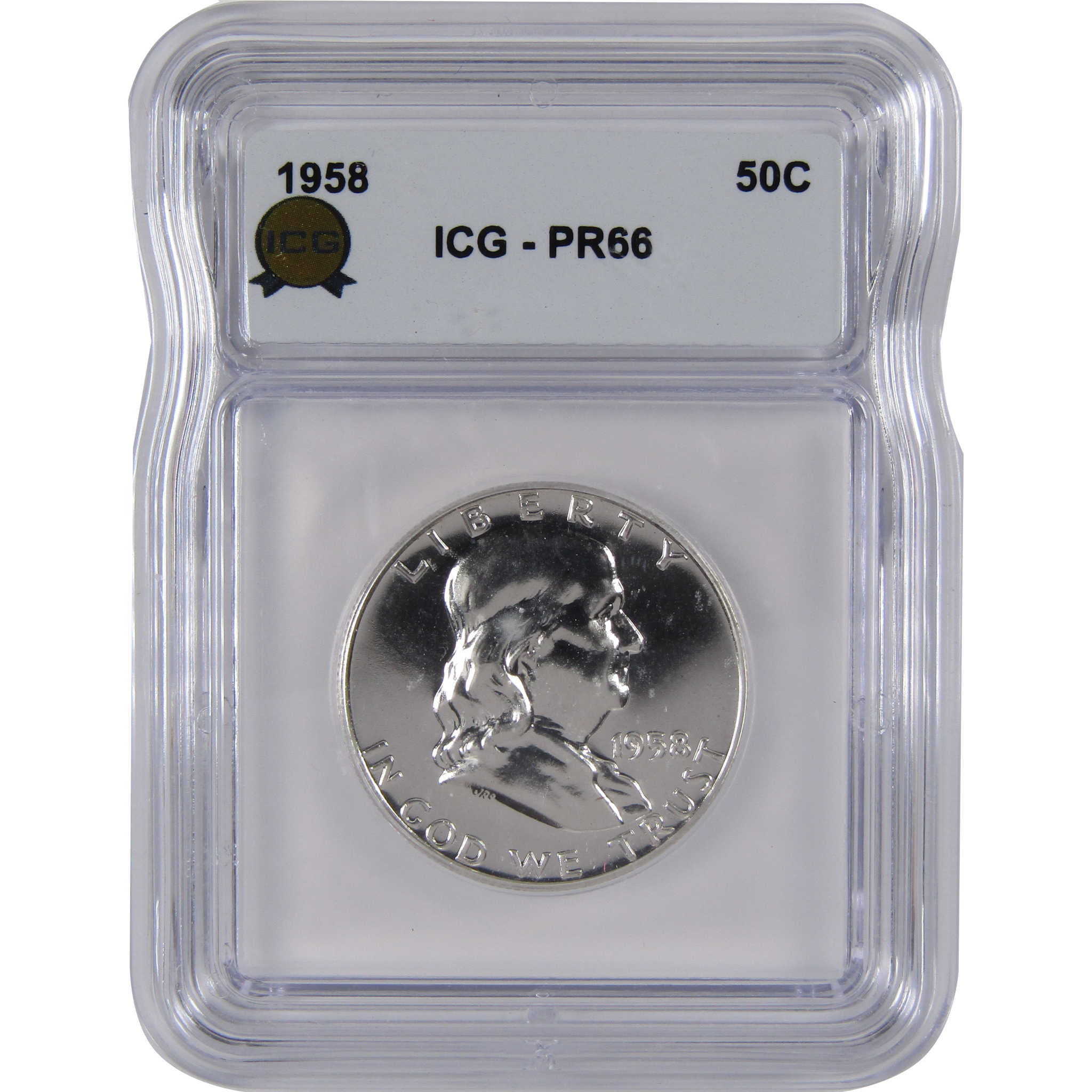 1958 Franklin Silver Half Dollar PR 66 ICG Proof 50c Coin SKU:I29156