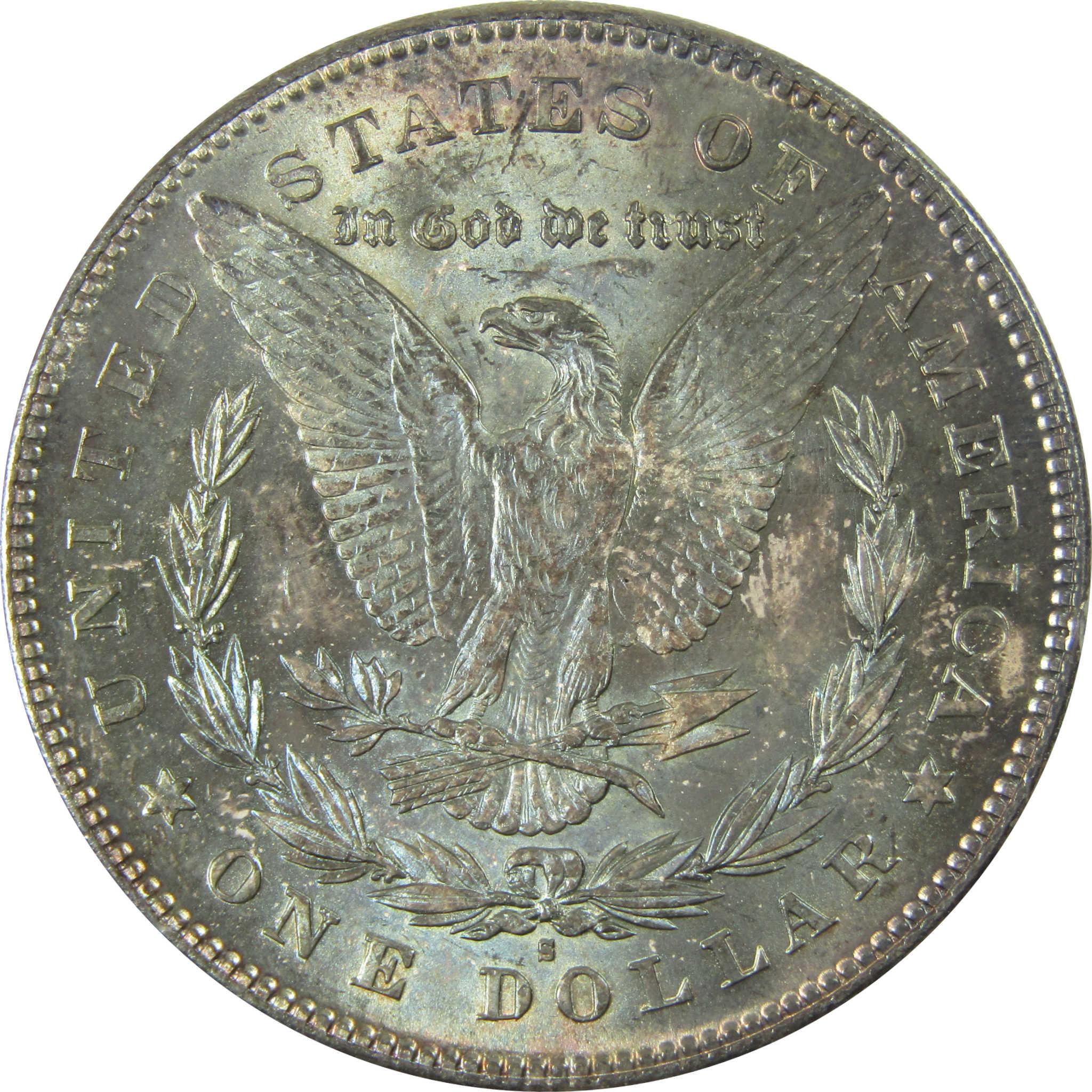 1878 S Morgan Silver Dollar Uncirculated Mint State Toned SKU:I26287