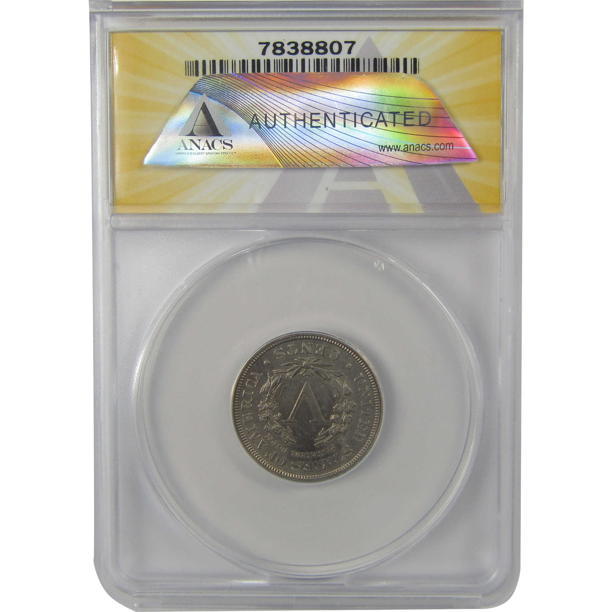 1887 Liberty Head V Nickel AU 55 Details ANACS 5c Coin SKU:I22312