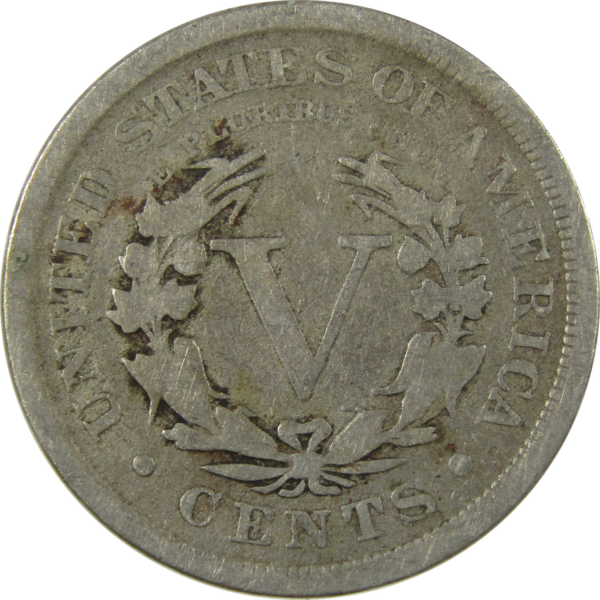 1908 Liberty Head V Nickel G Good 5c Coin Collectible SKU:I26917