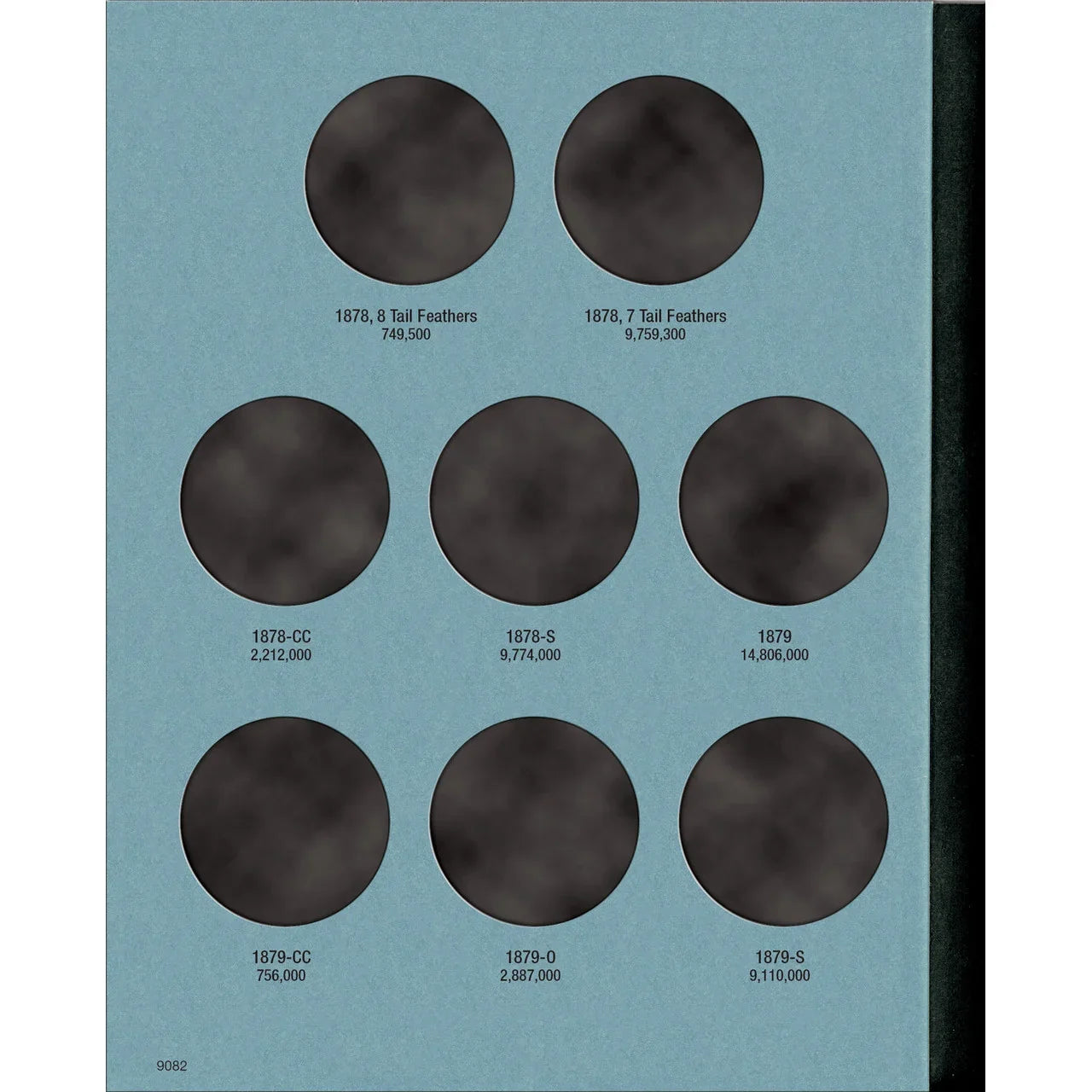 Whitman Morgan Silver Dollar Coin Folder Collection #1 1878-1883