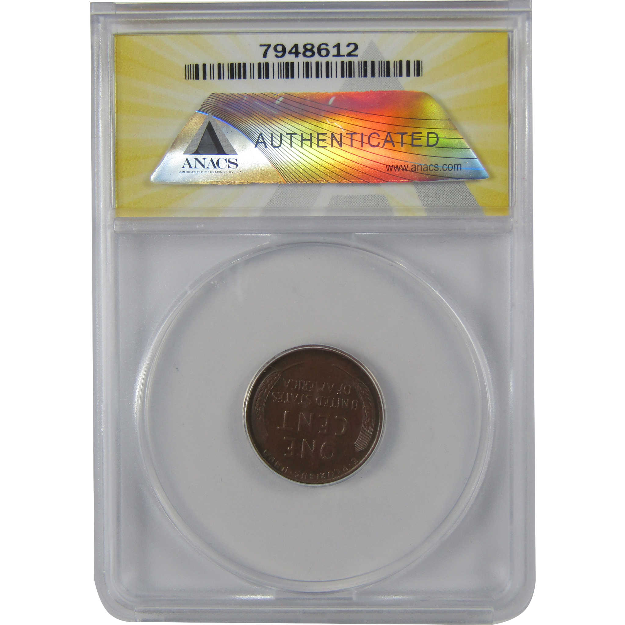 1925 S Lincoln Wheat Cent AU 50 ANACS Penny 1c Coin SKU:I23533