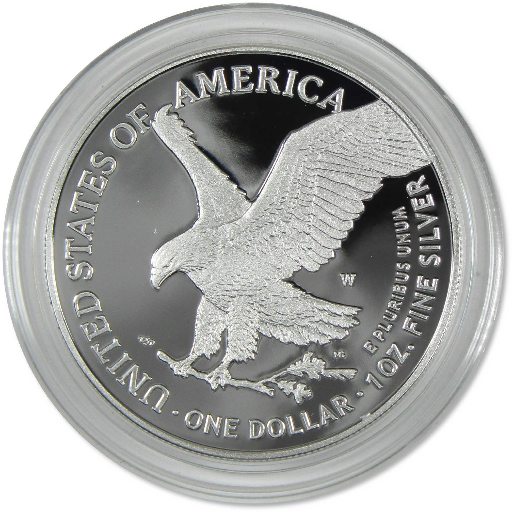 2025 W American Silver Eagle with Laser-Engraved Privy Mark Proof OGP