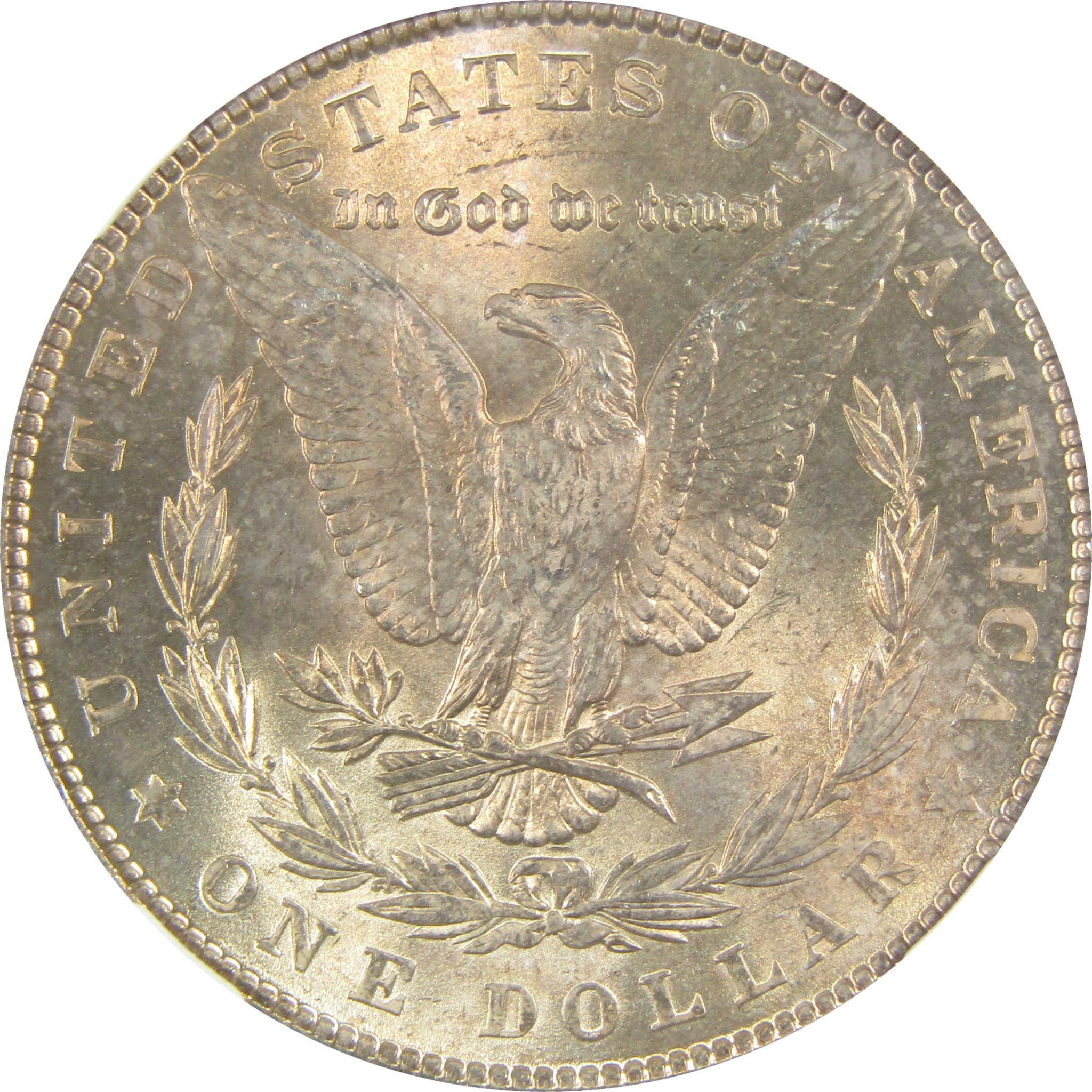 1887 Morgan Silver Dollar MS 64 NGC Toned Reverse SKU:I27541
