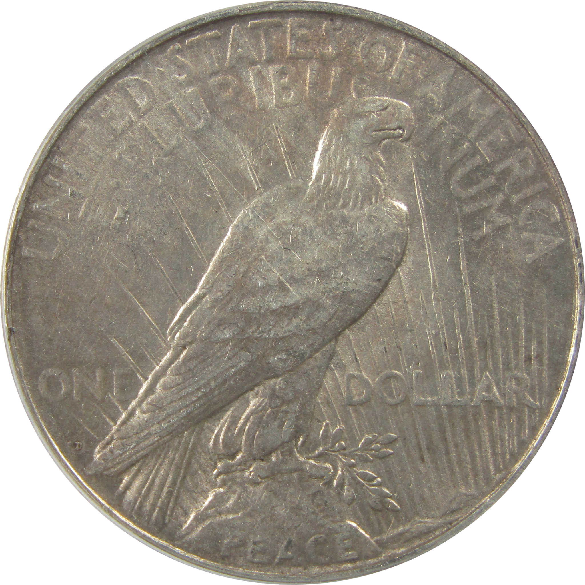 1923 D Peace Dollar AU 55 Details ANACS Silver $1 Coin SKU:I22372