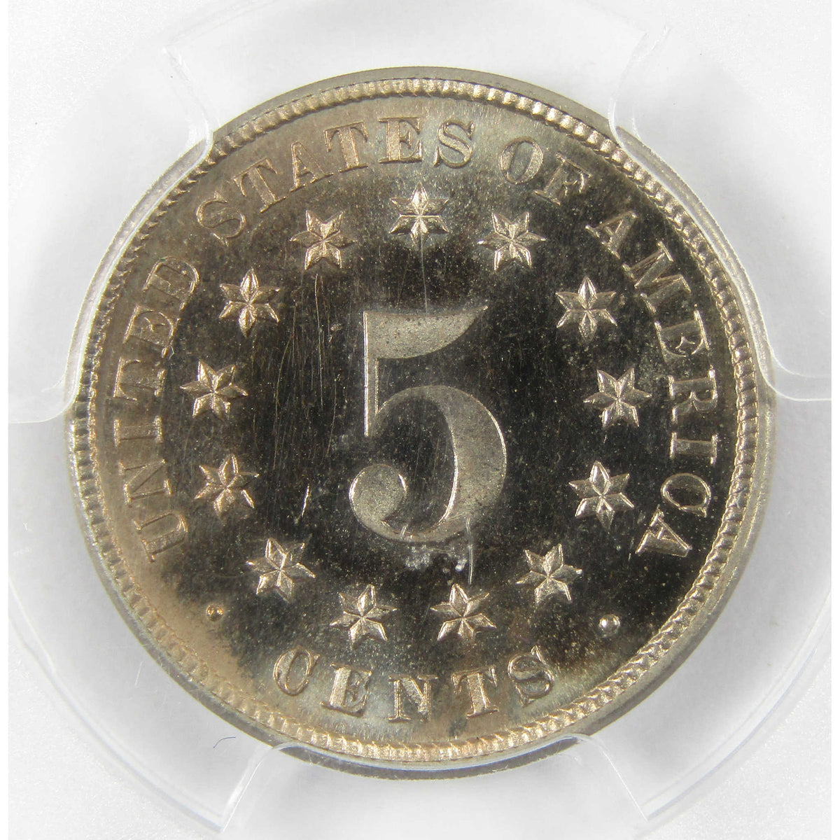 1883 Shield Nickel PR 64 PCGS Proof 5c Coin Collectible