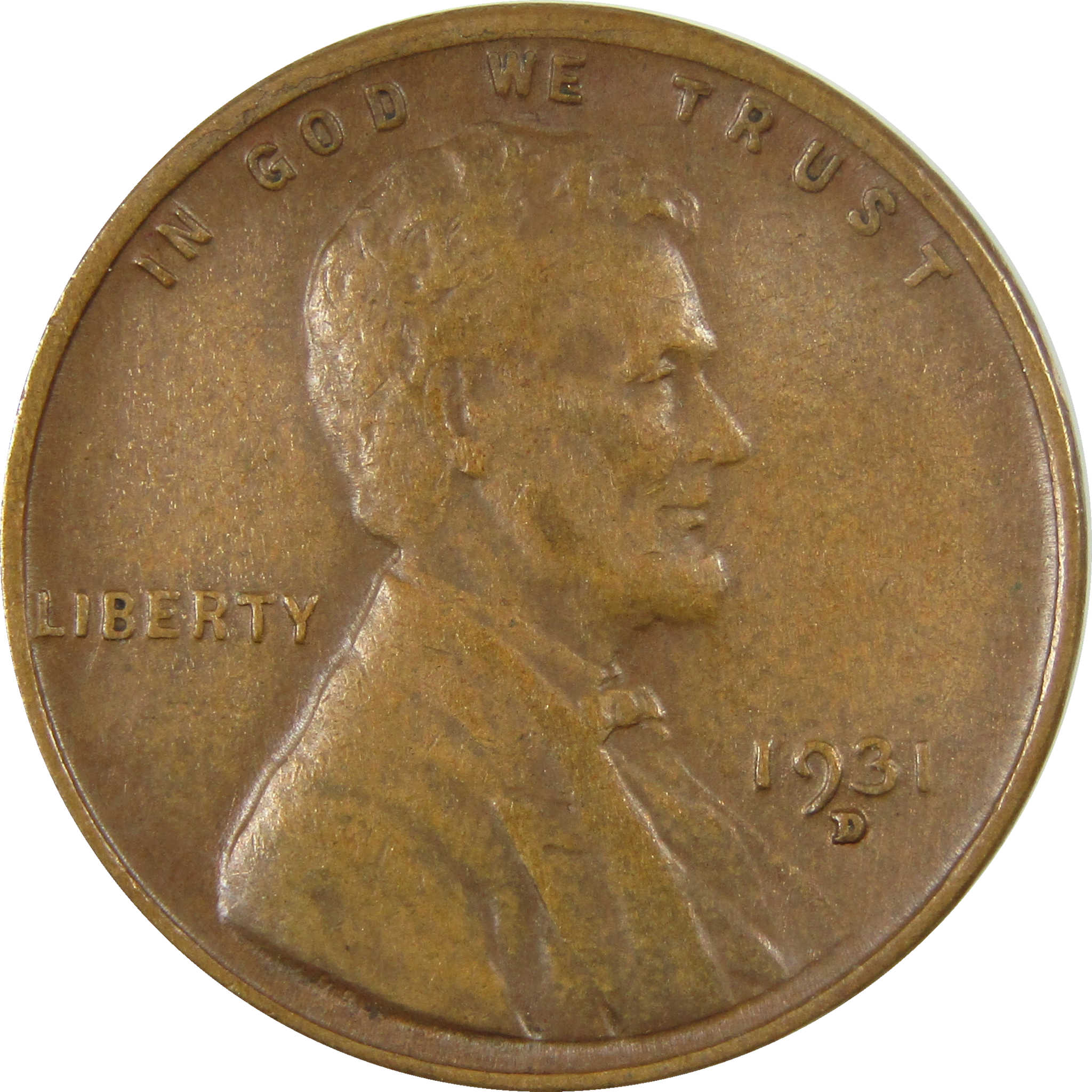 1931 D Lincoln Wheat Cent VF Very Fine Penny 1c Coin SKU:I26800