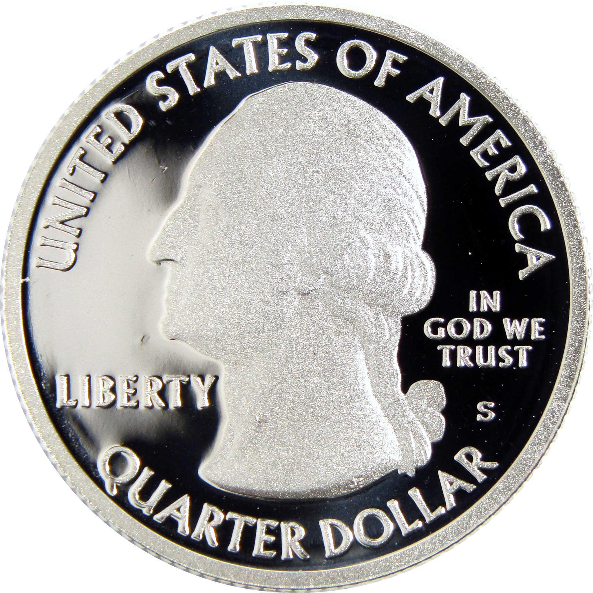 Proof United States quarter dollar coin, Washington profile, collectible coin