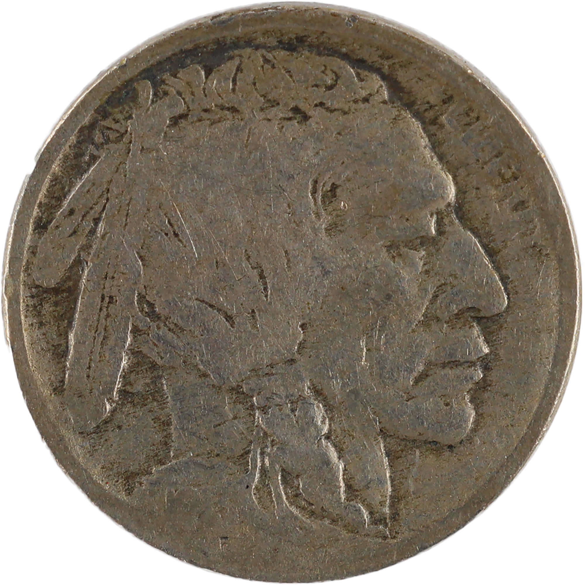 1913 Type 2 Indian Head Buffalo Nickel G Good 5c Coin SKU:I11961