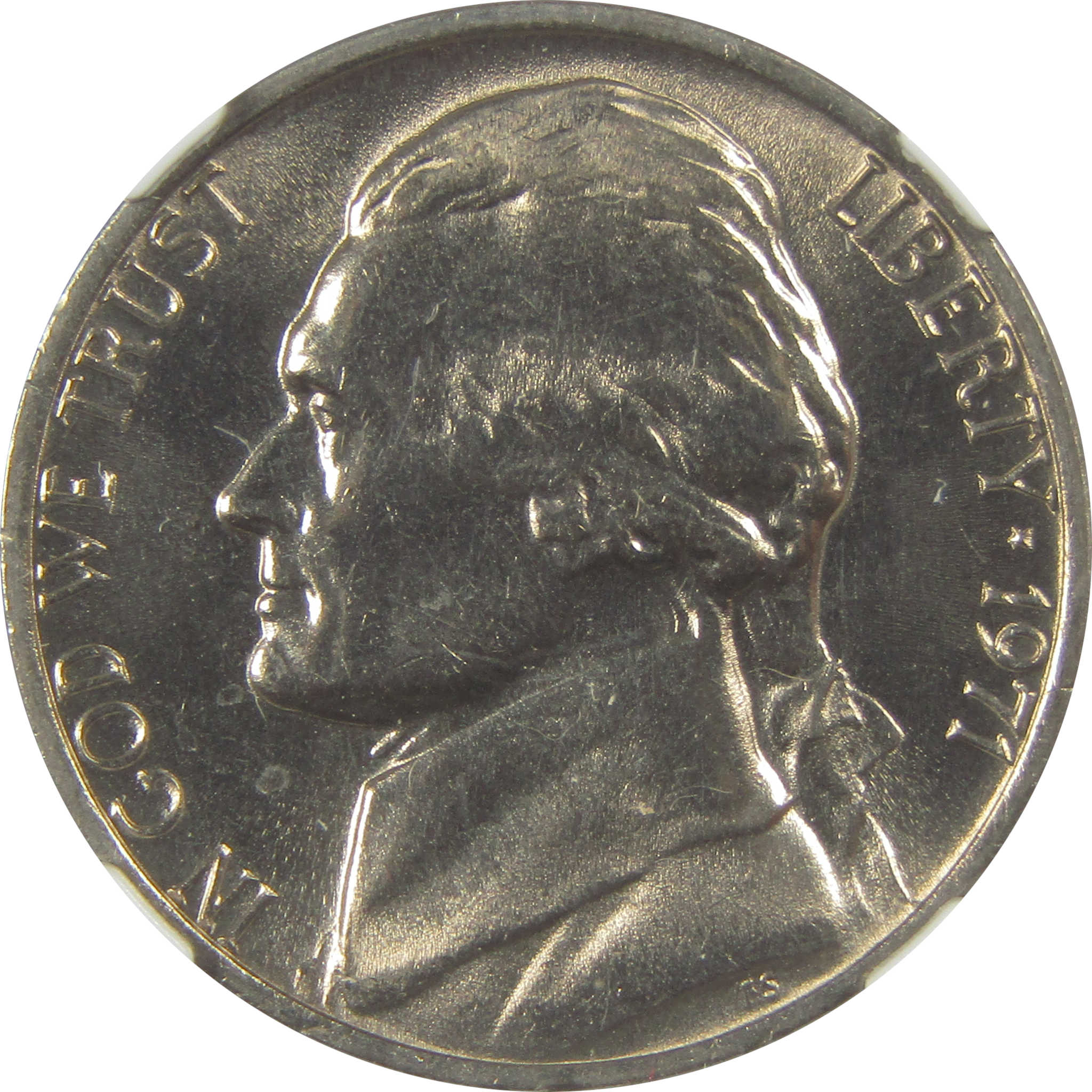 1971 Jefferson Nickel MS 66 6FS NGC Original Bag Fragment SKU:I22110