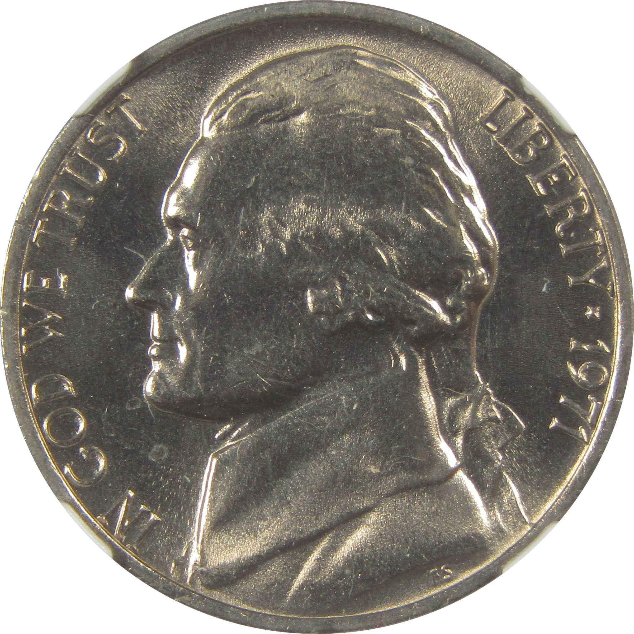 1971 Jefferson Nickel MS 66 6FS NGC Original Bag Fragment SKU:I22110