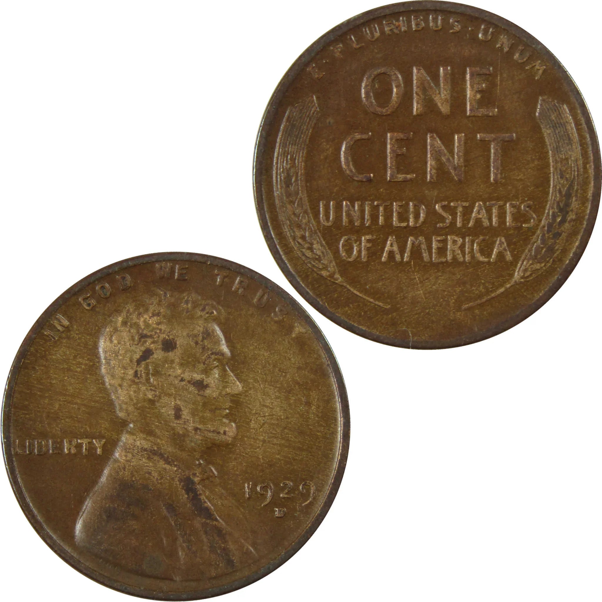 1929 D Lincoln Wheat Cent VG Very Good Penny 1c Coin SKU:I27200