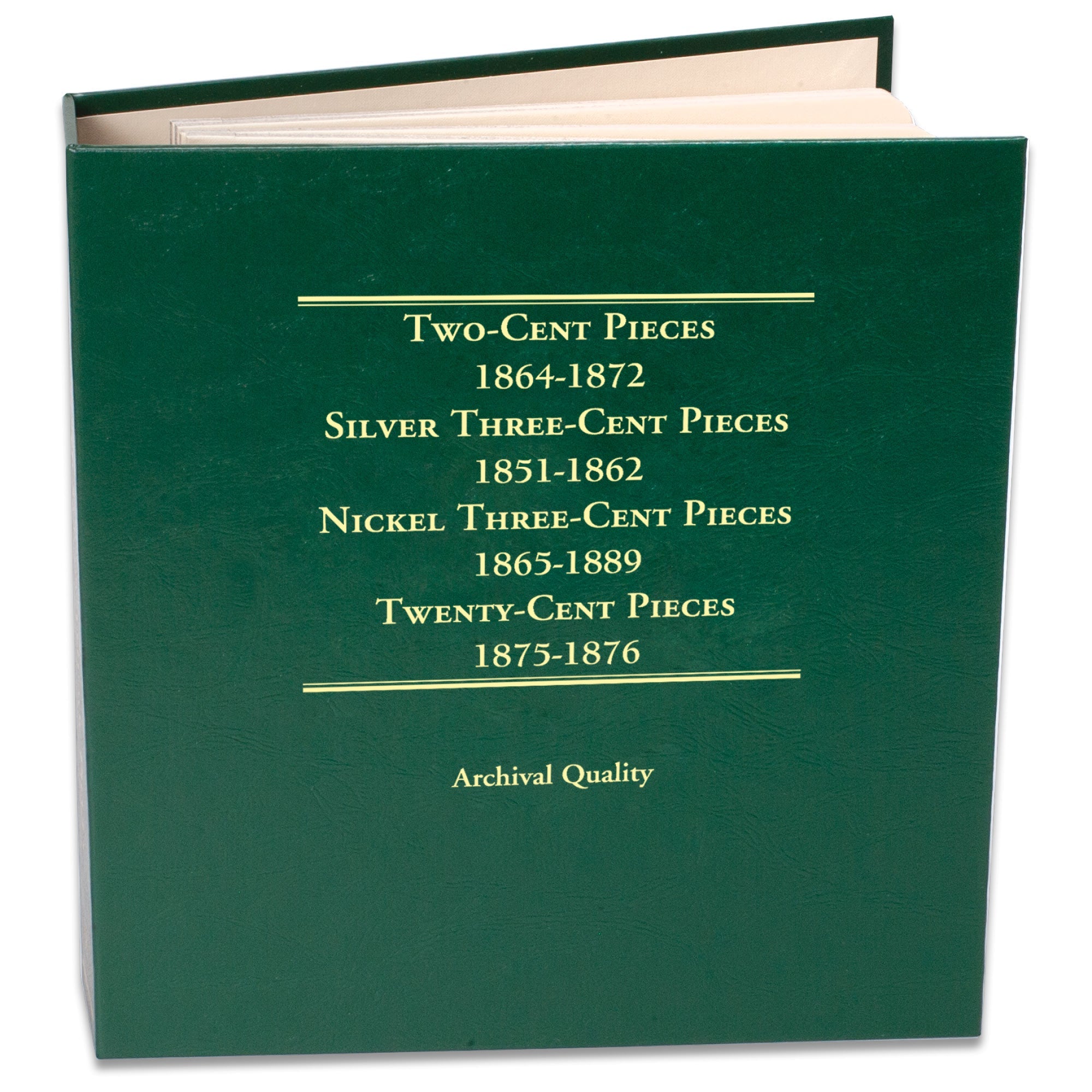 1851-1889 2 Cents 3 Cents & 20 Cents Coin Album Littleton Coin Company