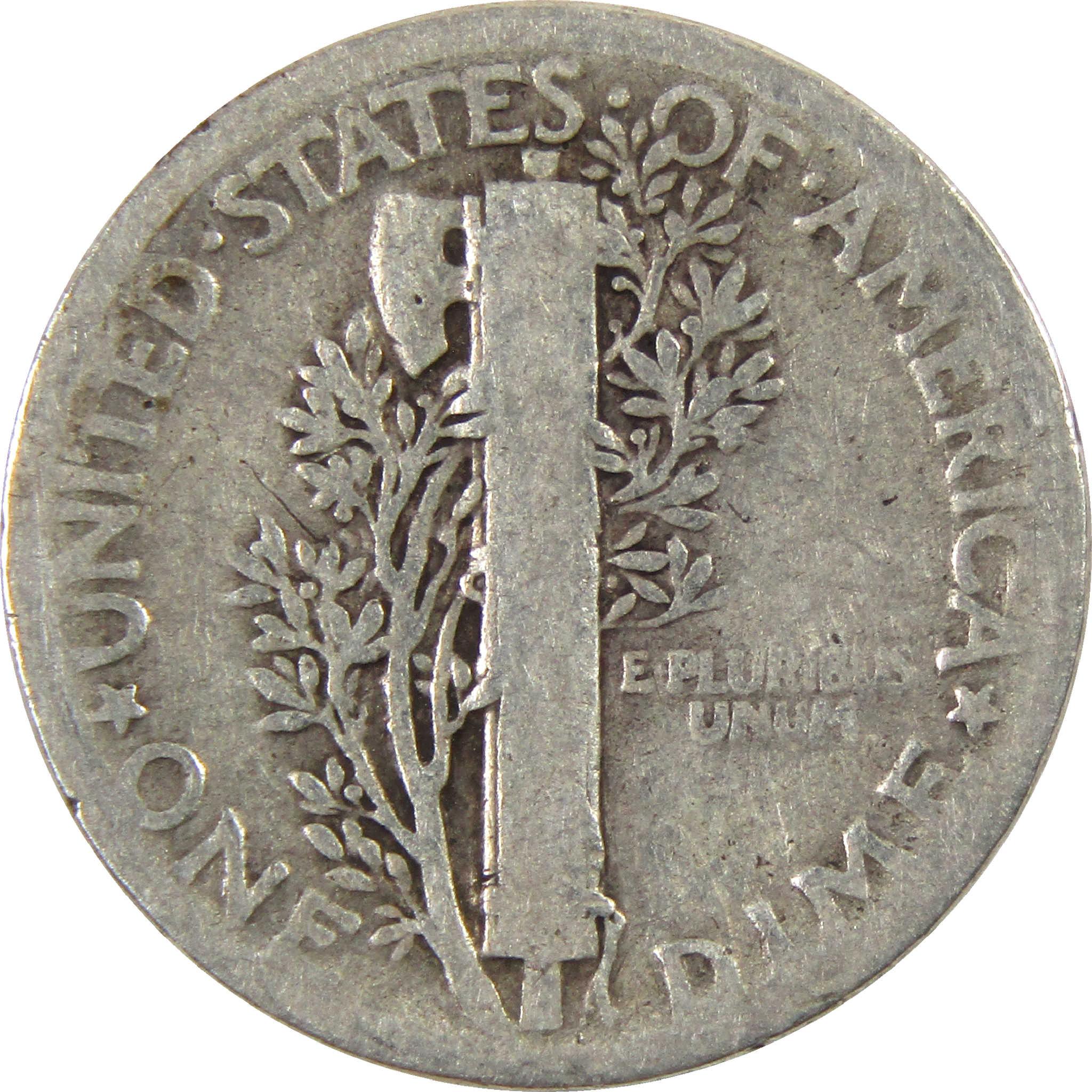 1926 Mercury Dime G Good Silver 10c Coin