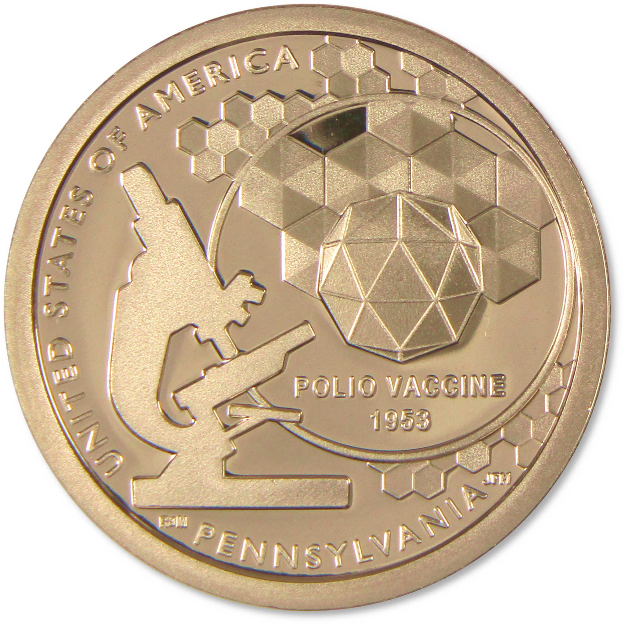 2019 S Polio Vaccine American Innovation Dollar Choice Proof $1 Coin