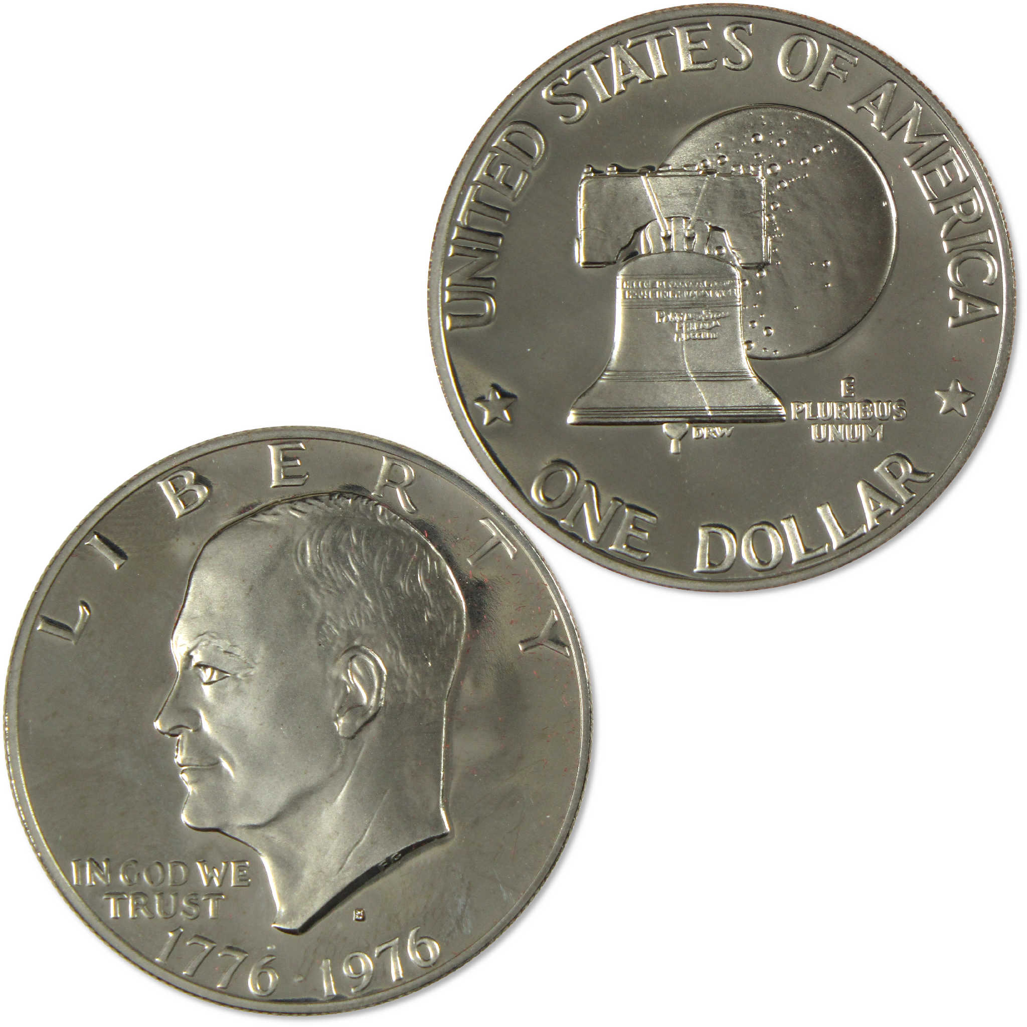 1976 S Type 2 Eisenhower Bicentennial Clad Dollar IKE Proof $1 Coin