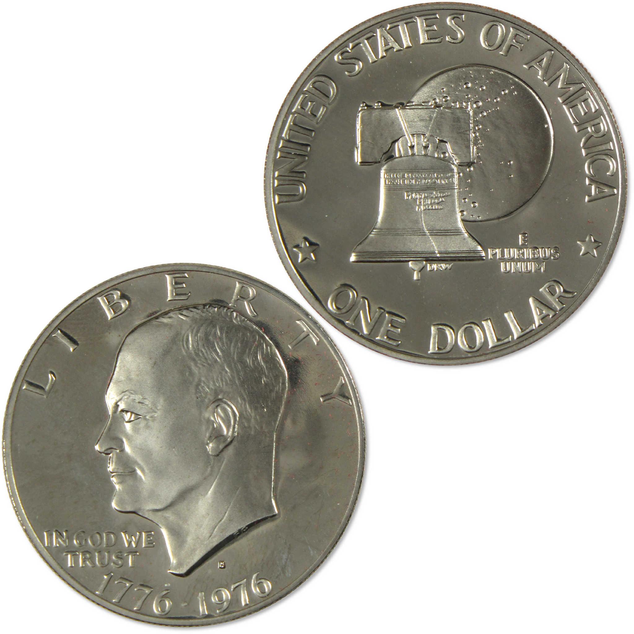 1976 S Type 2 Eisenhower Bicentennial Clad Dollar IKE Proof $1 Coin
