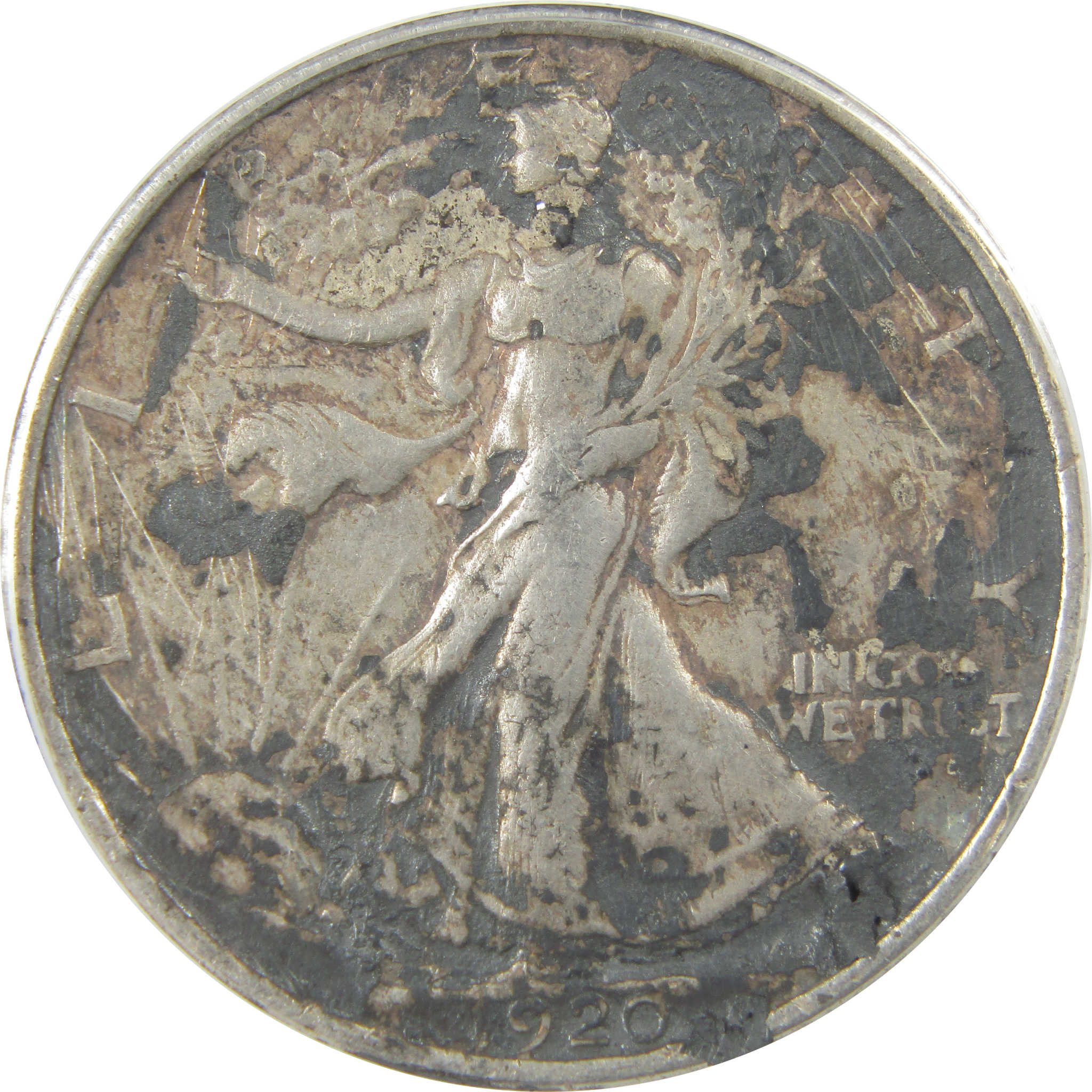 1920 Liberty Walking Half Dollar EF 40 Details ANACS Silver SKU:I22344