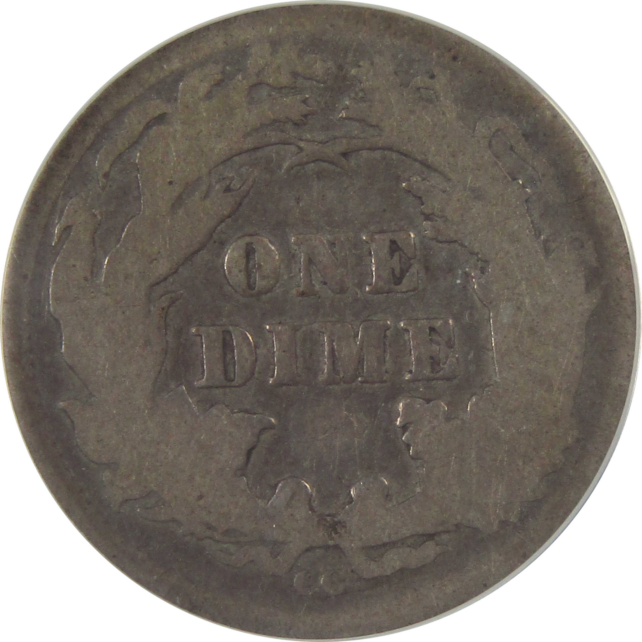 1877 CC Seated Liberty Dime G 6 ANACS Silver 10c Coin SKU:CP137