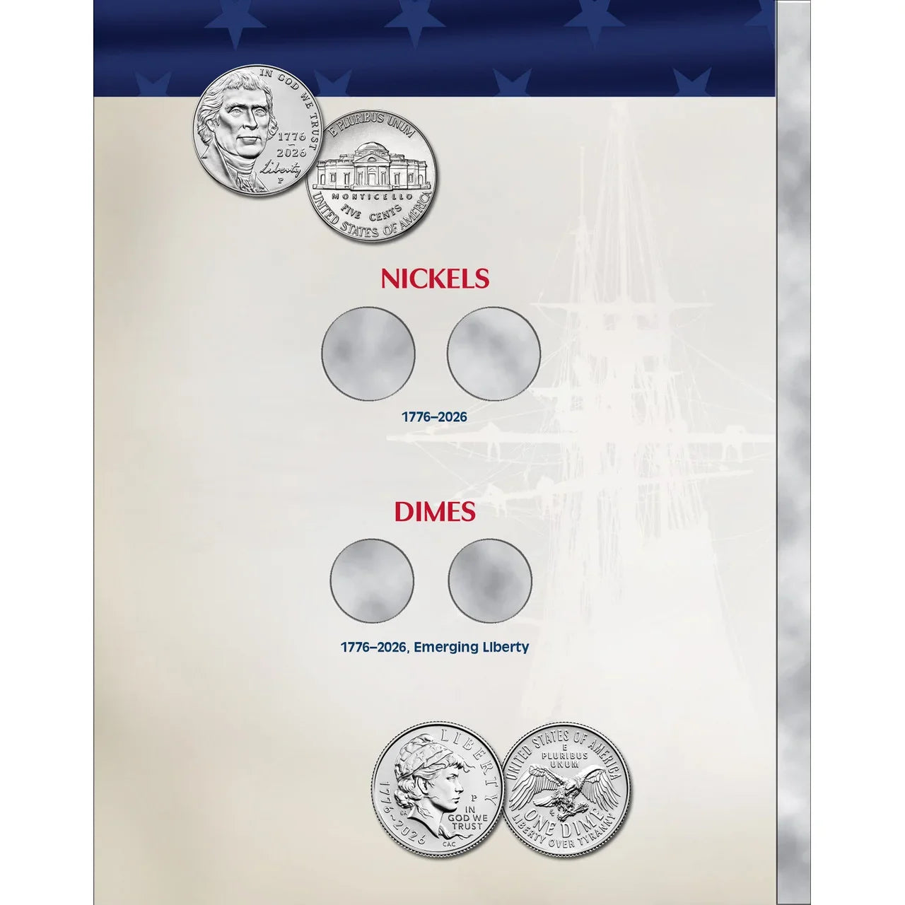 Whitman 2026 United States 250th Anniversary Collection Coin Folder