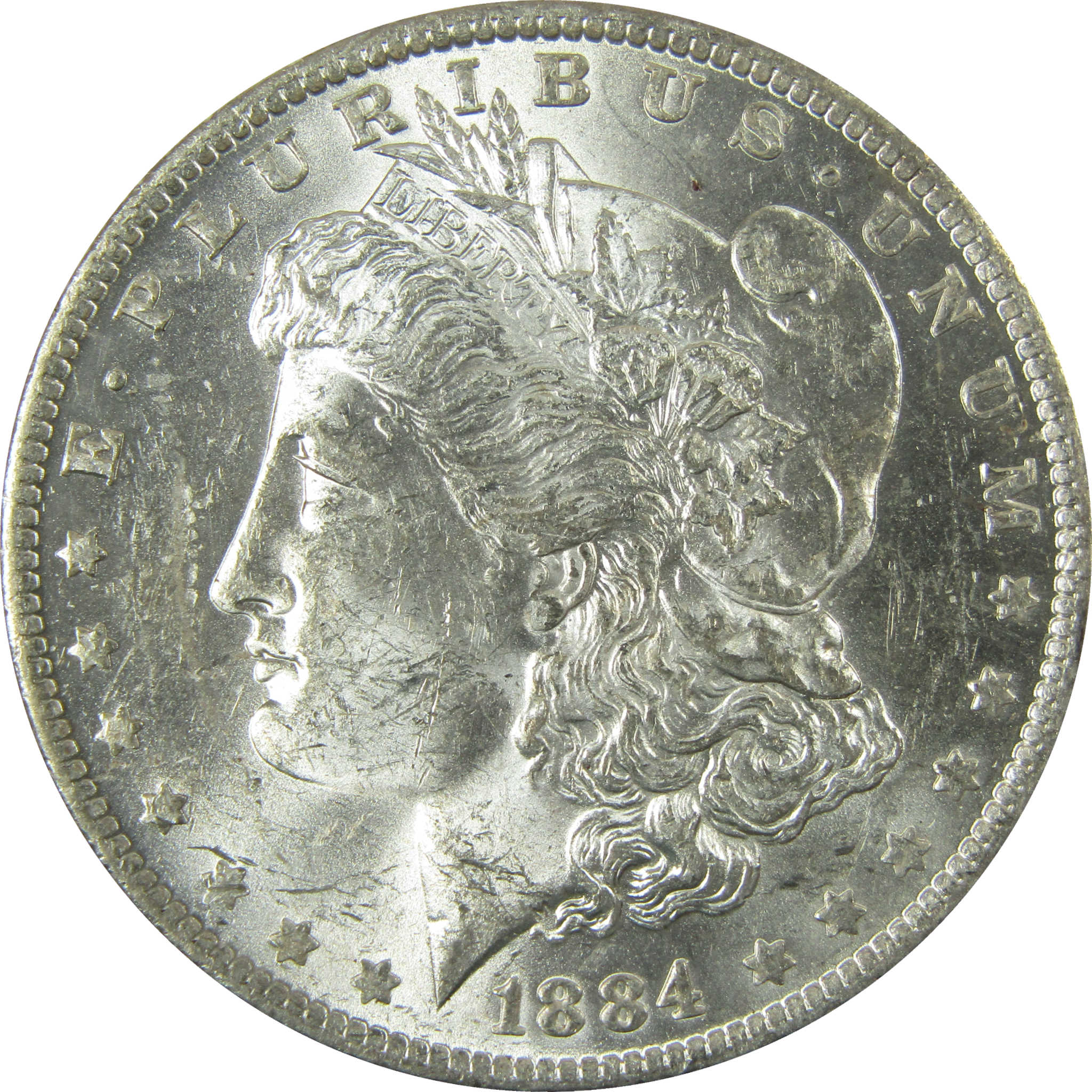 1884 O Morgan Silver Dollar AU About Uncirculated $1 Coin SKU:CP1646