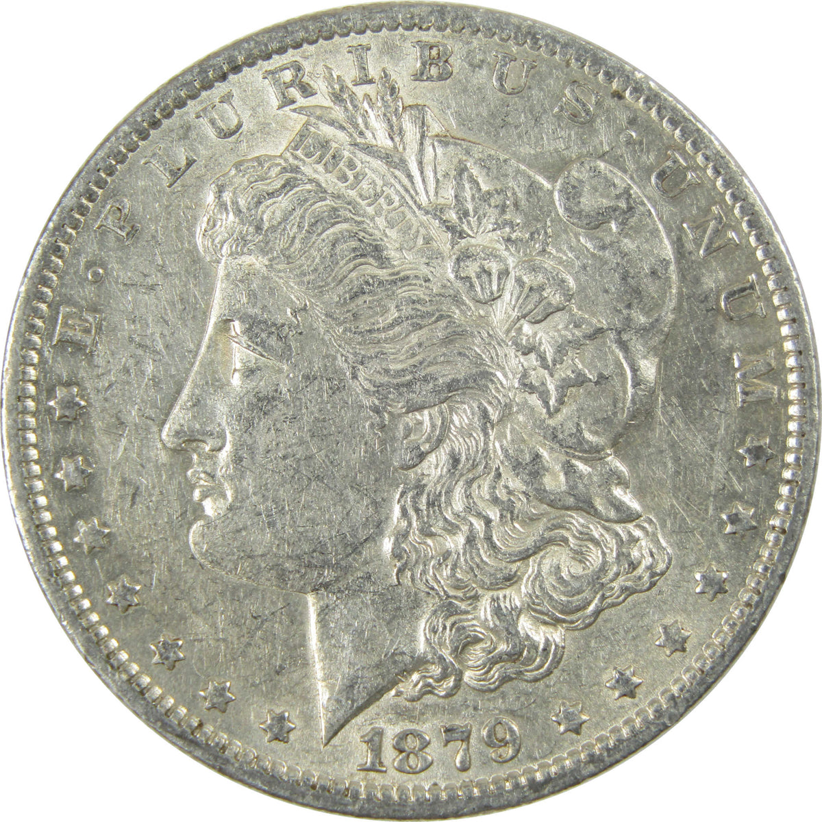 1879 O Morgan Silver Dollar AU About Uncirculated $1 Coin SKU:I28626