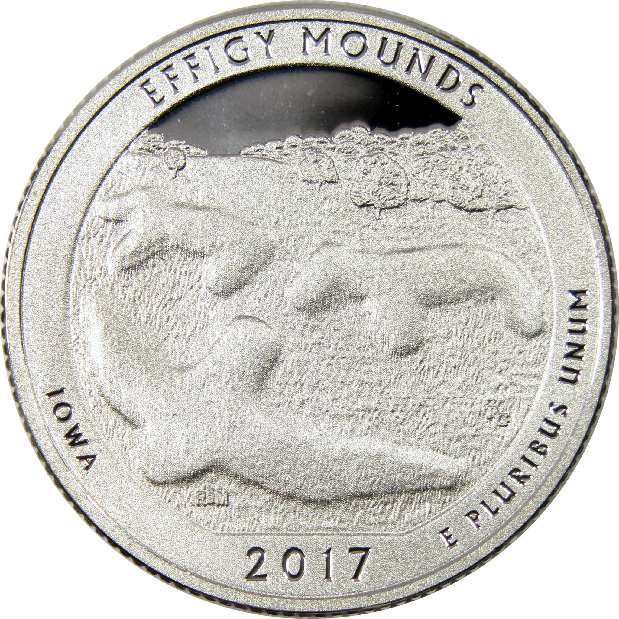 2017 S Effigy Mounds National Park Quarter Silver Proof 25c Coin