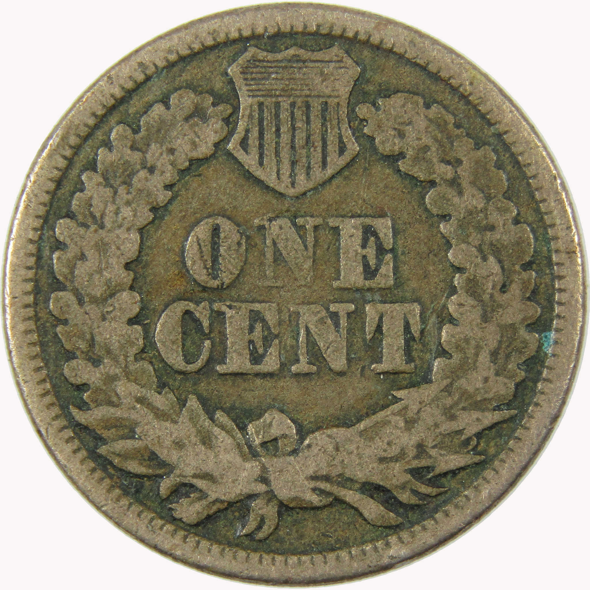 1863 Indian Head Cent AG About Good Penny 1c Coin SKU:CP1094