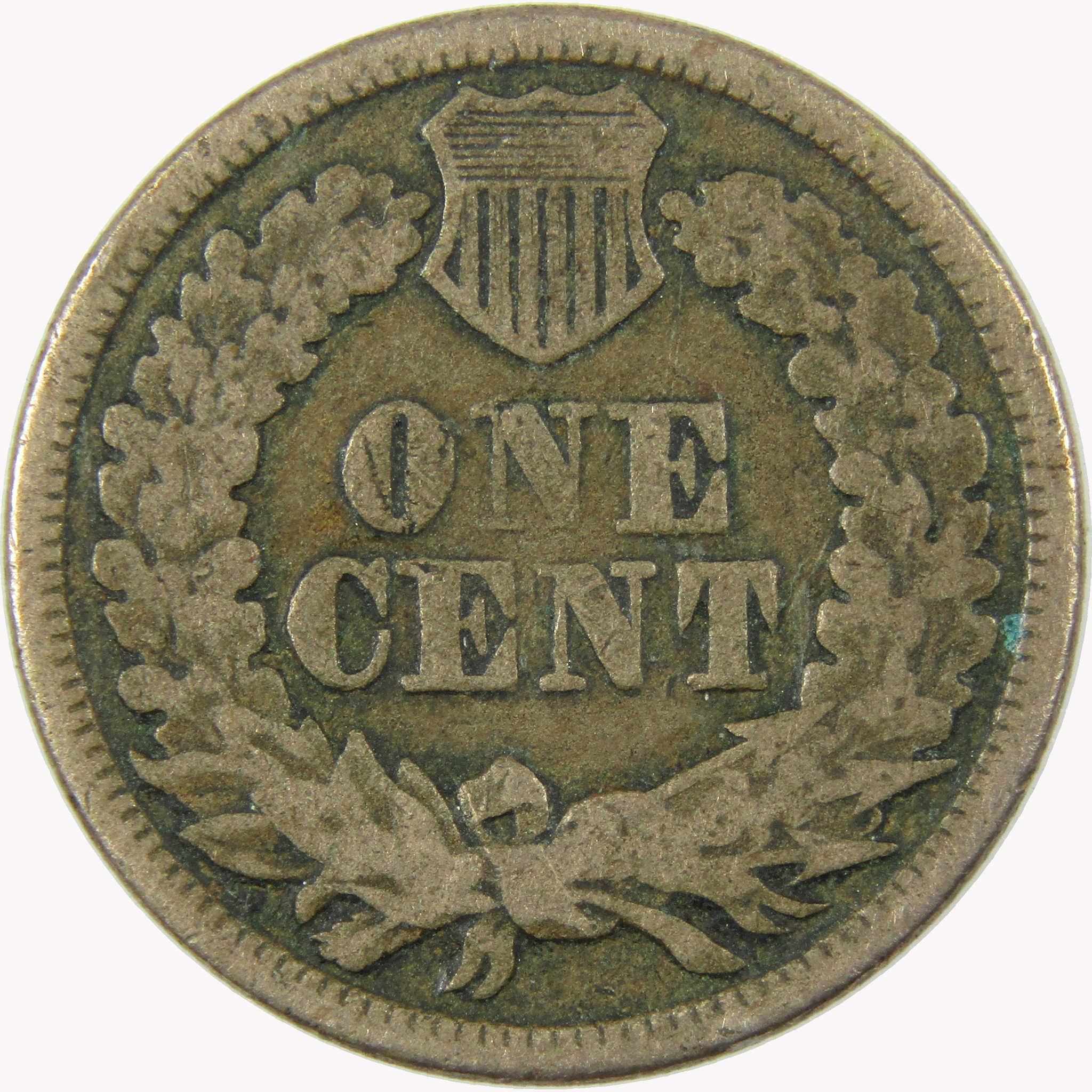 1863 Indian Head Cent AG About Good Penny 1c Coin SKU:CP1094